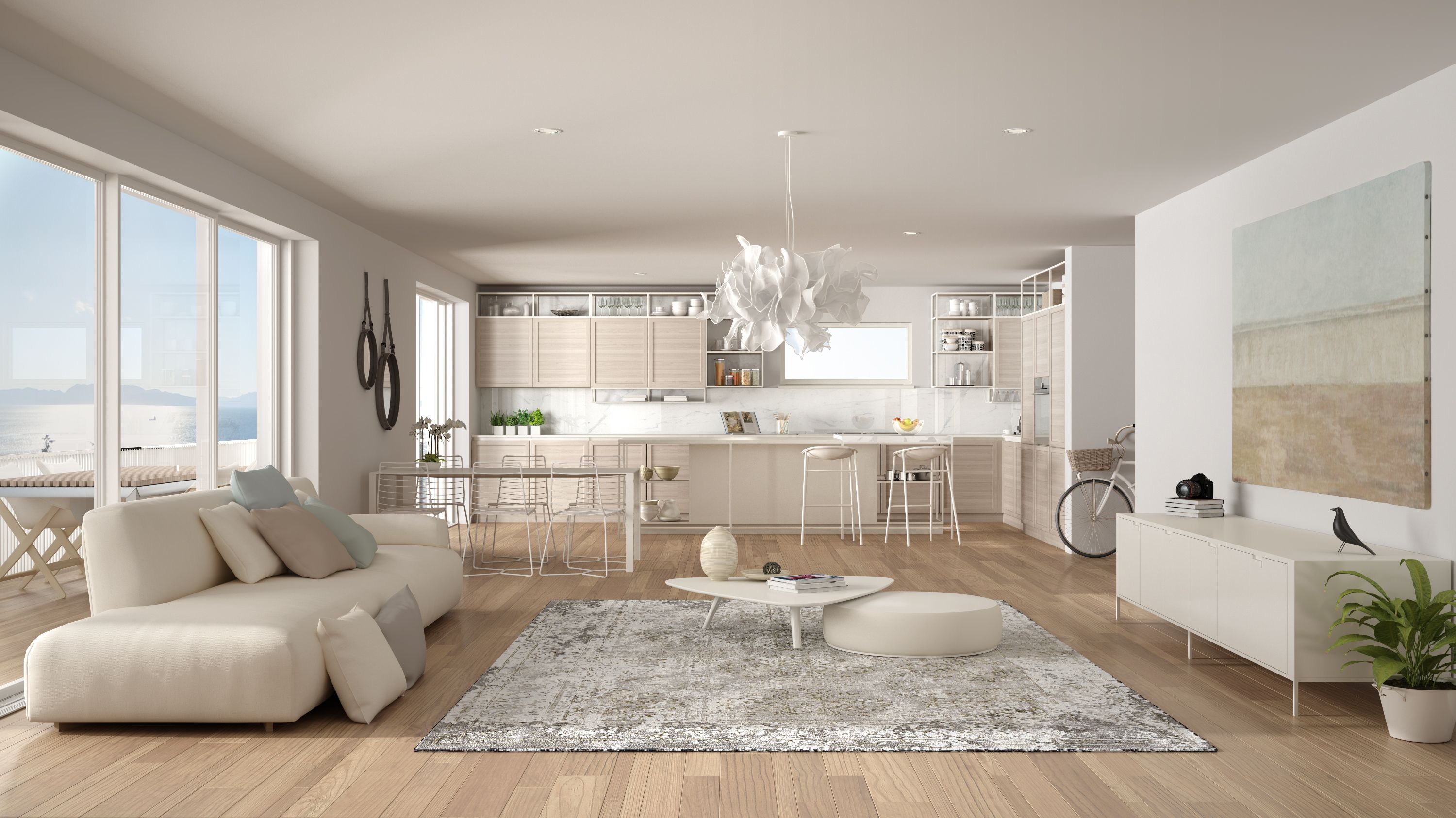 open concept kitchen