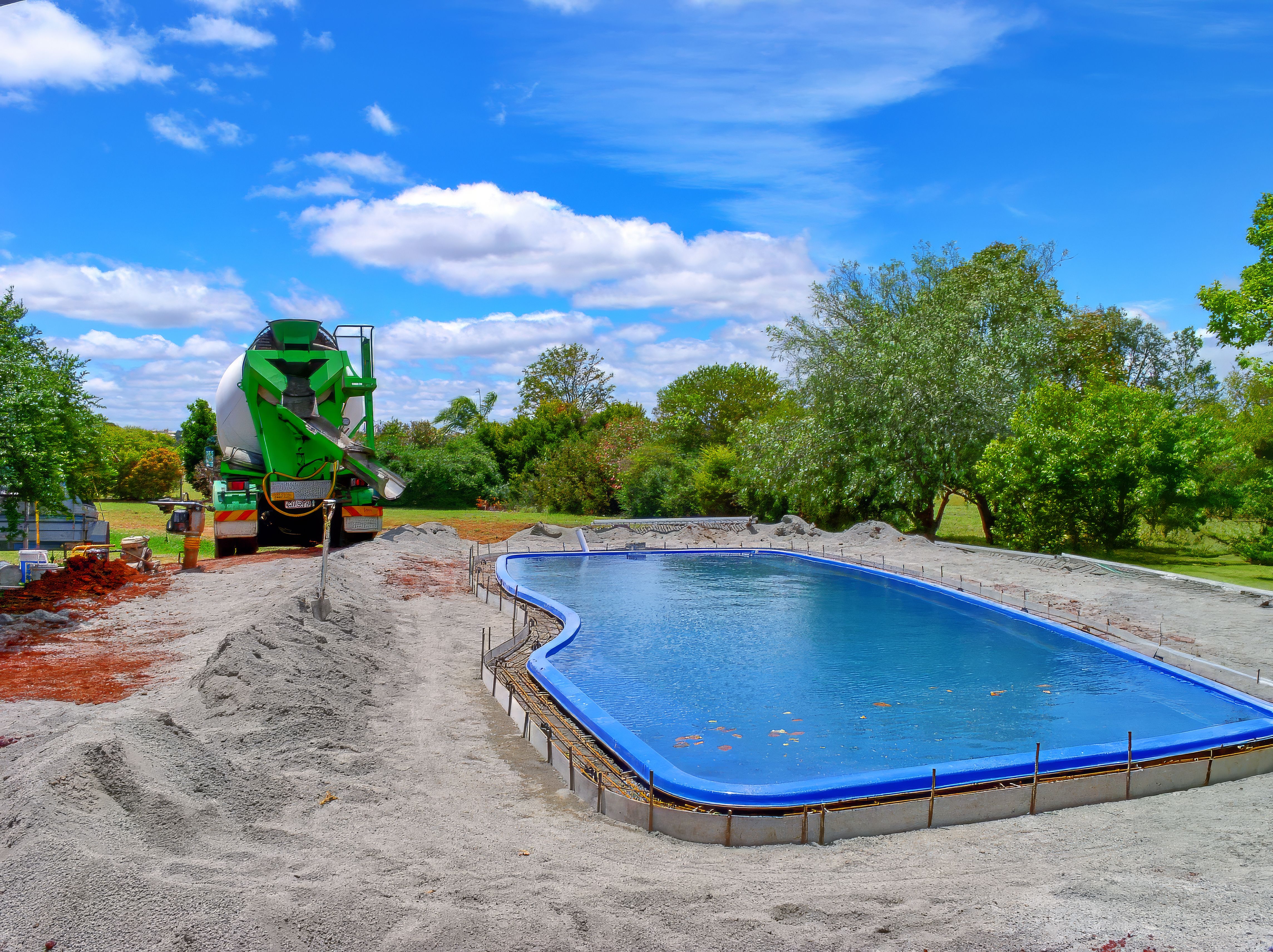 pool construction
