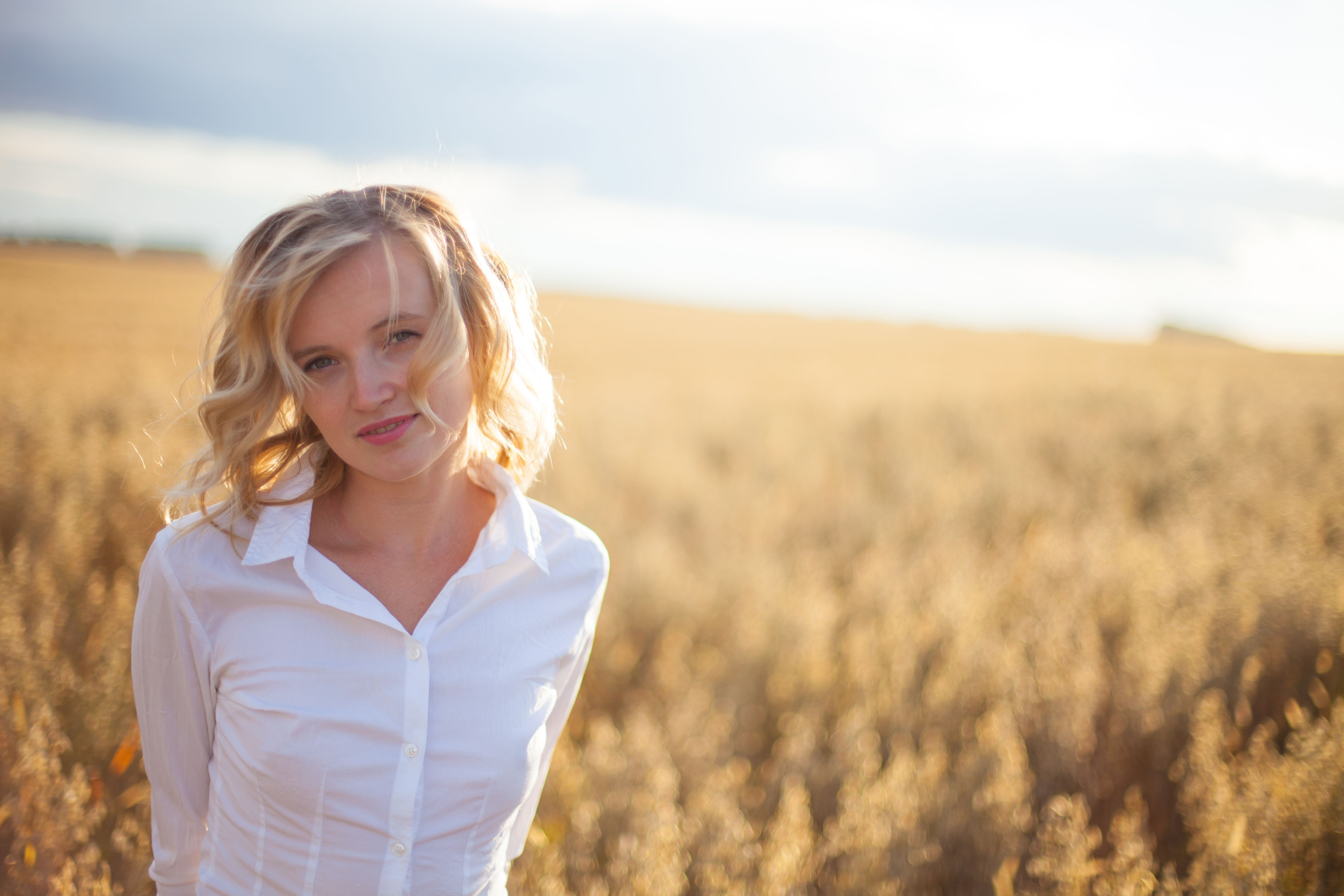 Woman in Wheat Field