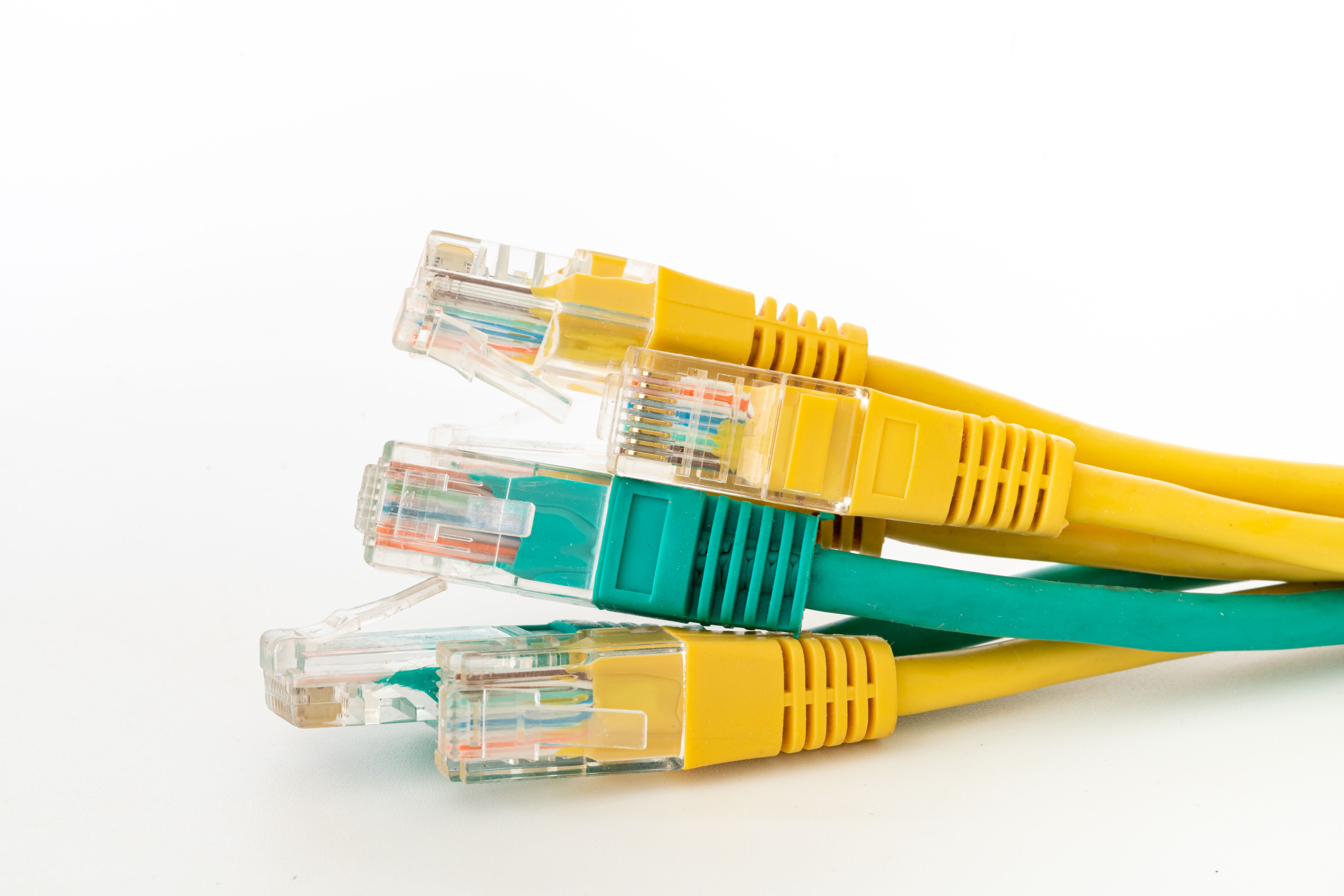 Various multicolored computer cables Various multicolored computer cables