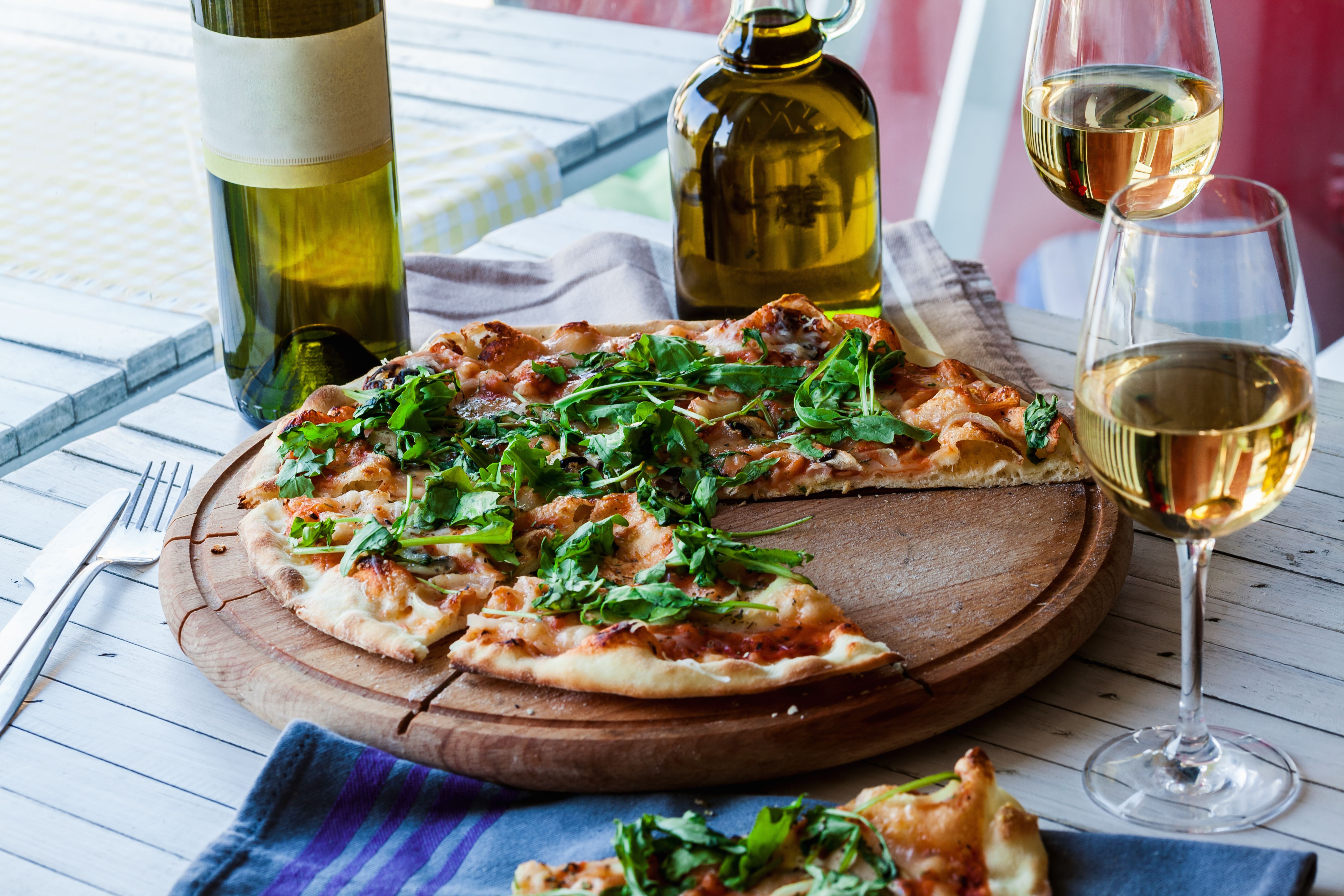 white wine pizza