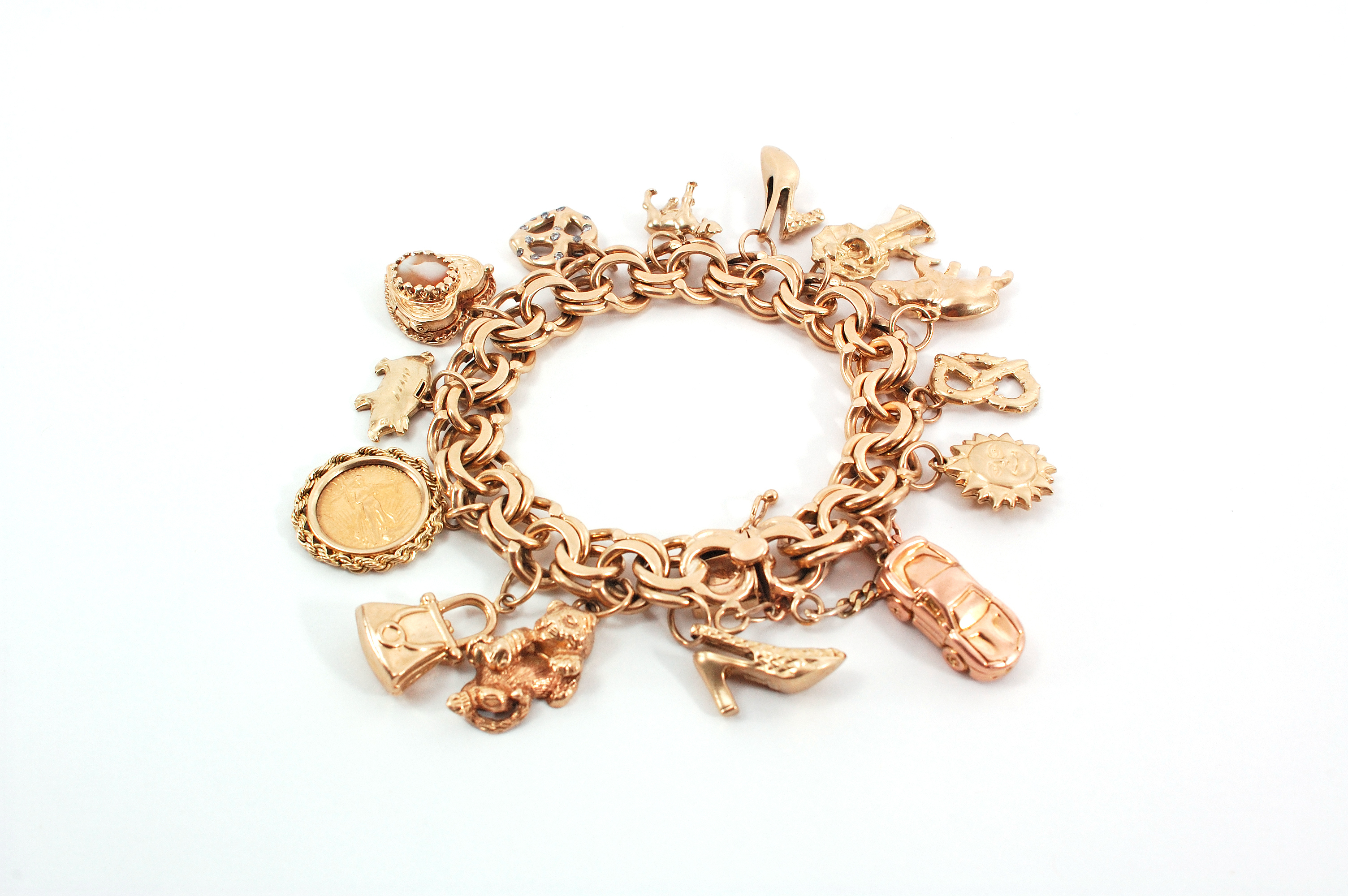 Gold Charm Bracelet