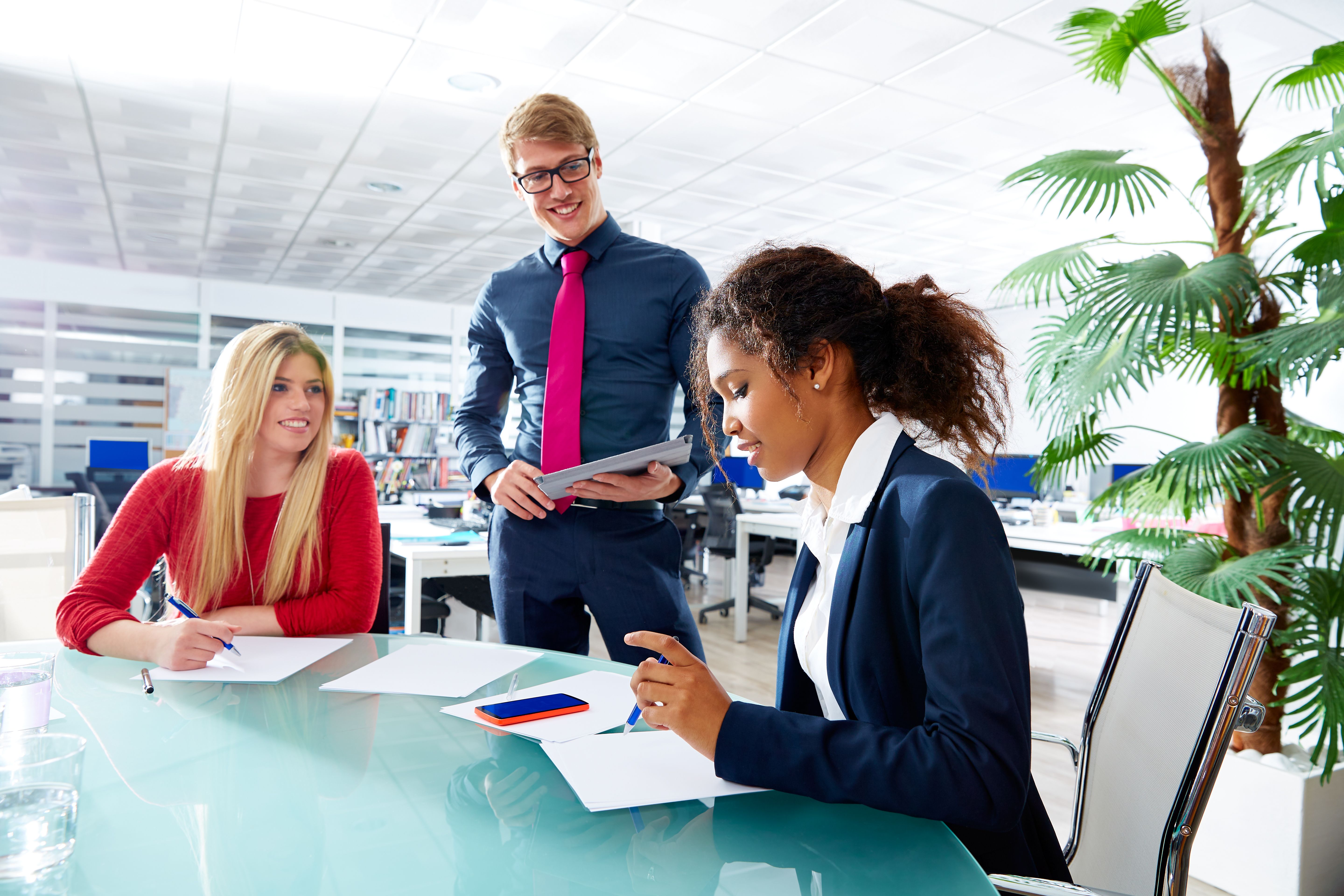 Executive business people team meeting at office