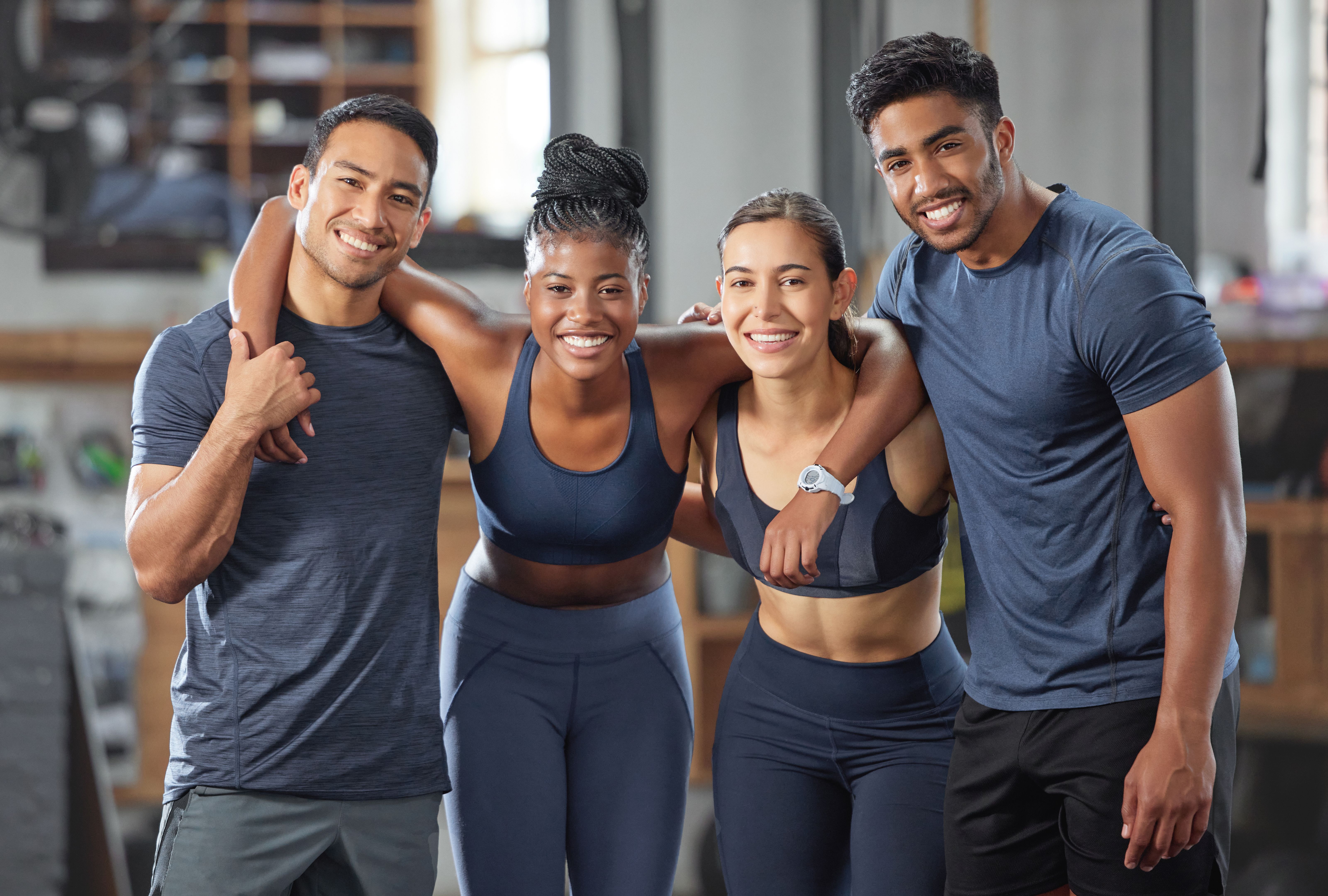 diverse fitness activities