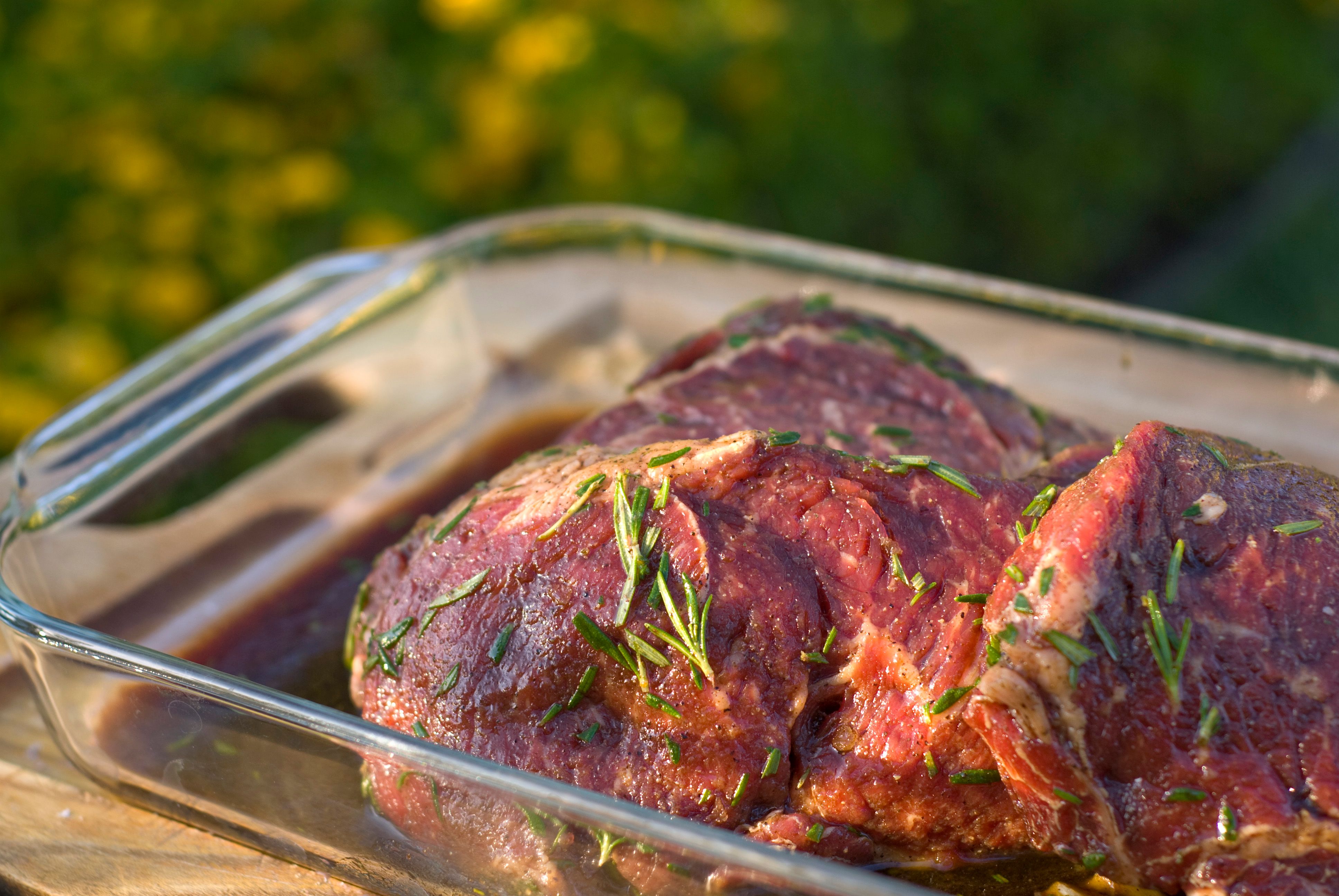 marinated steak