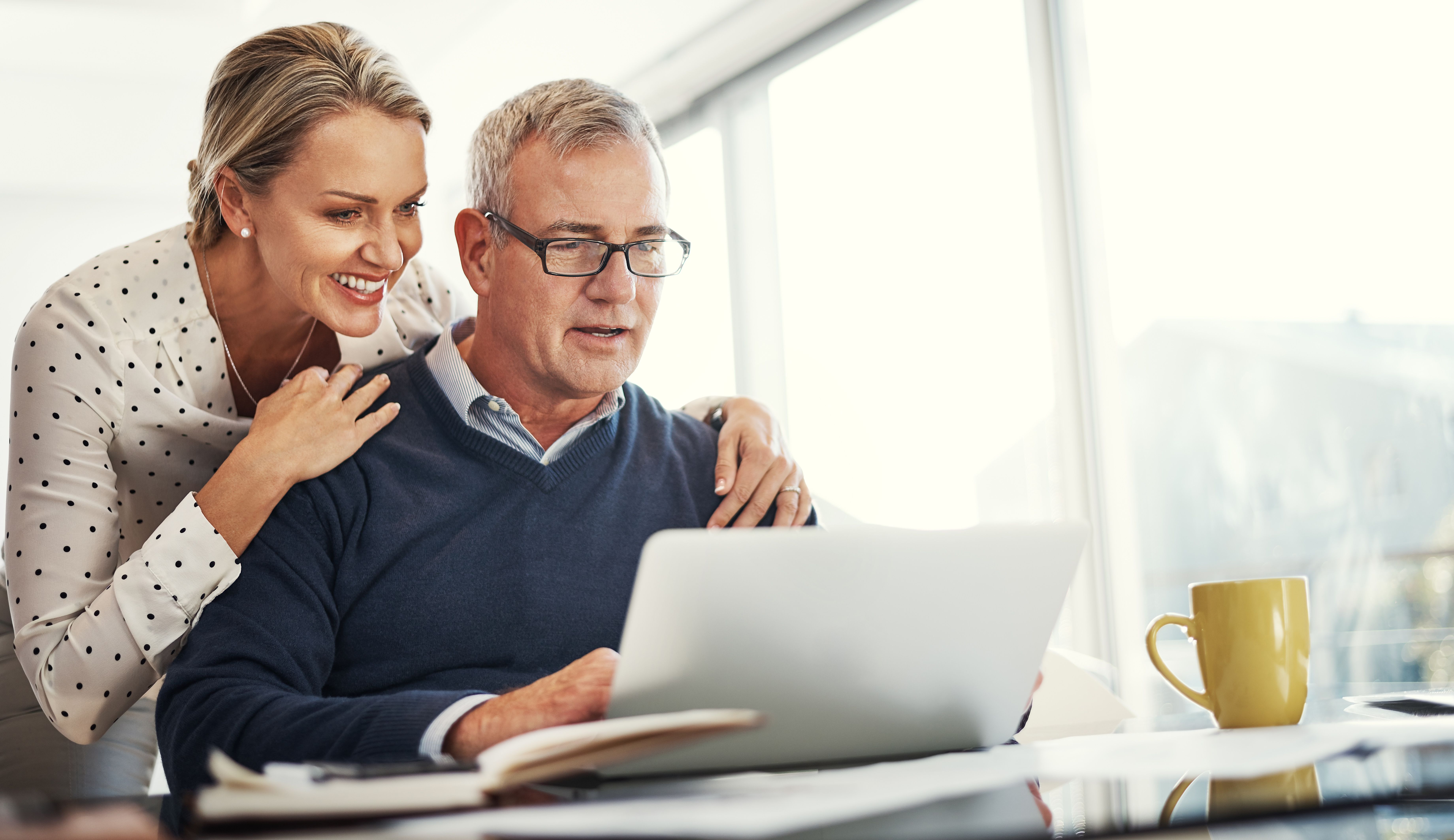 middle-aged couple financial planning