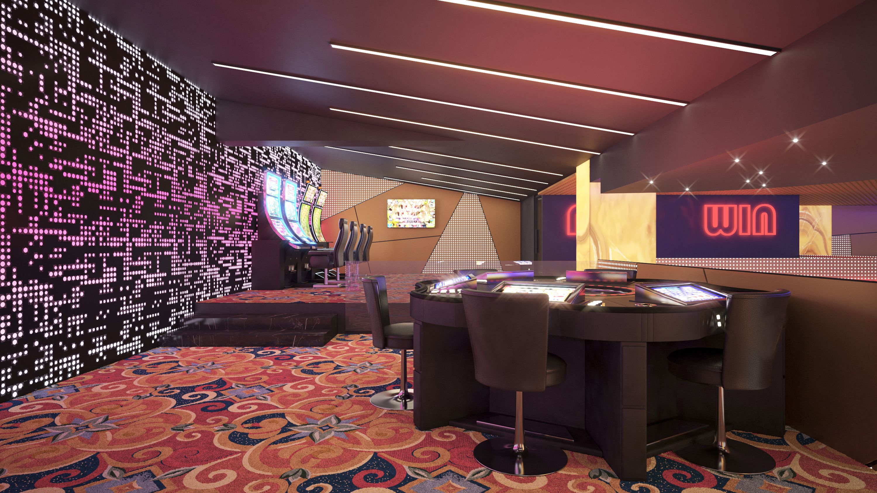 Casino. Interior design. Computer Generated Image. Architectural Visualization. 3D Render. Stock Photo Casino. Interior design. Computer Generated Image. Architectural Visualization. 3D Render. Stock Photo