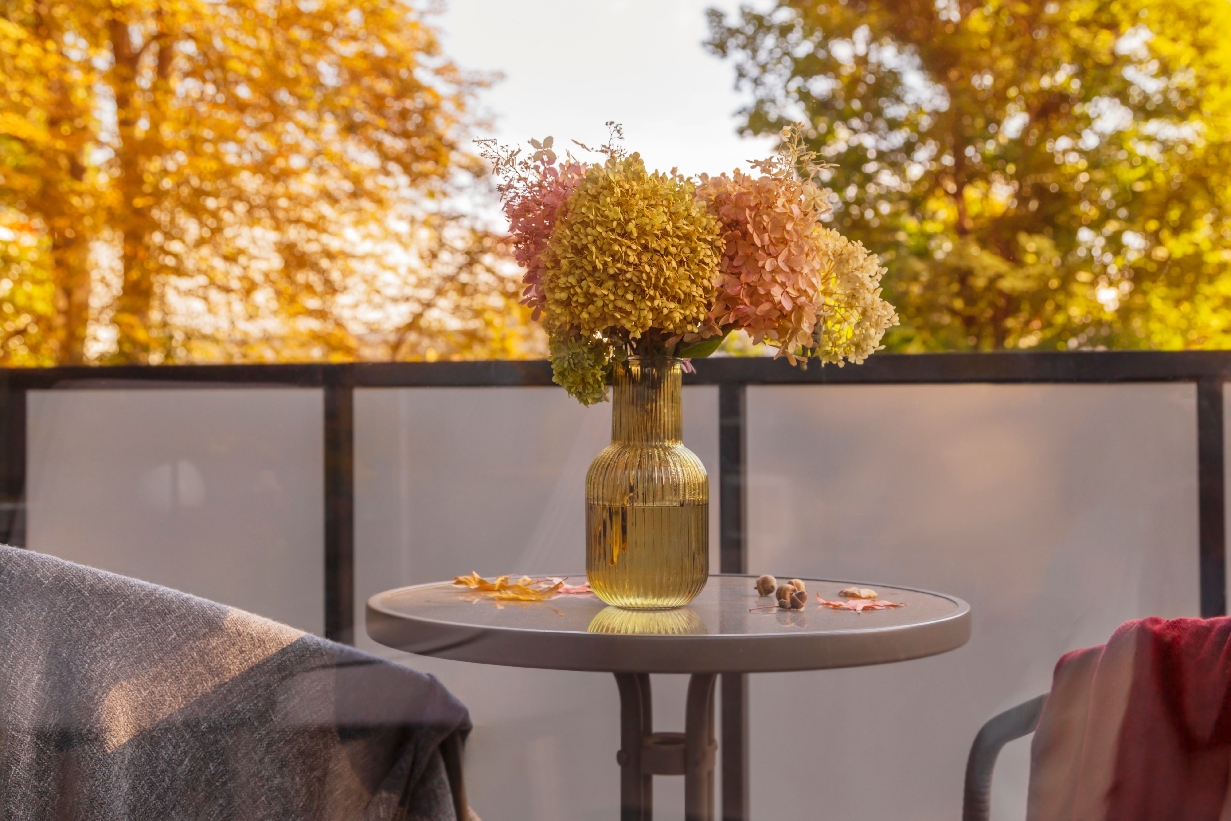 autumn balcony