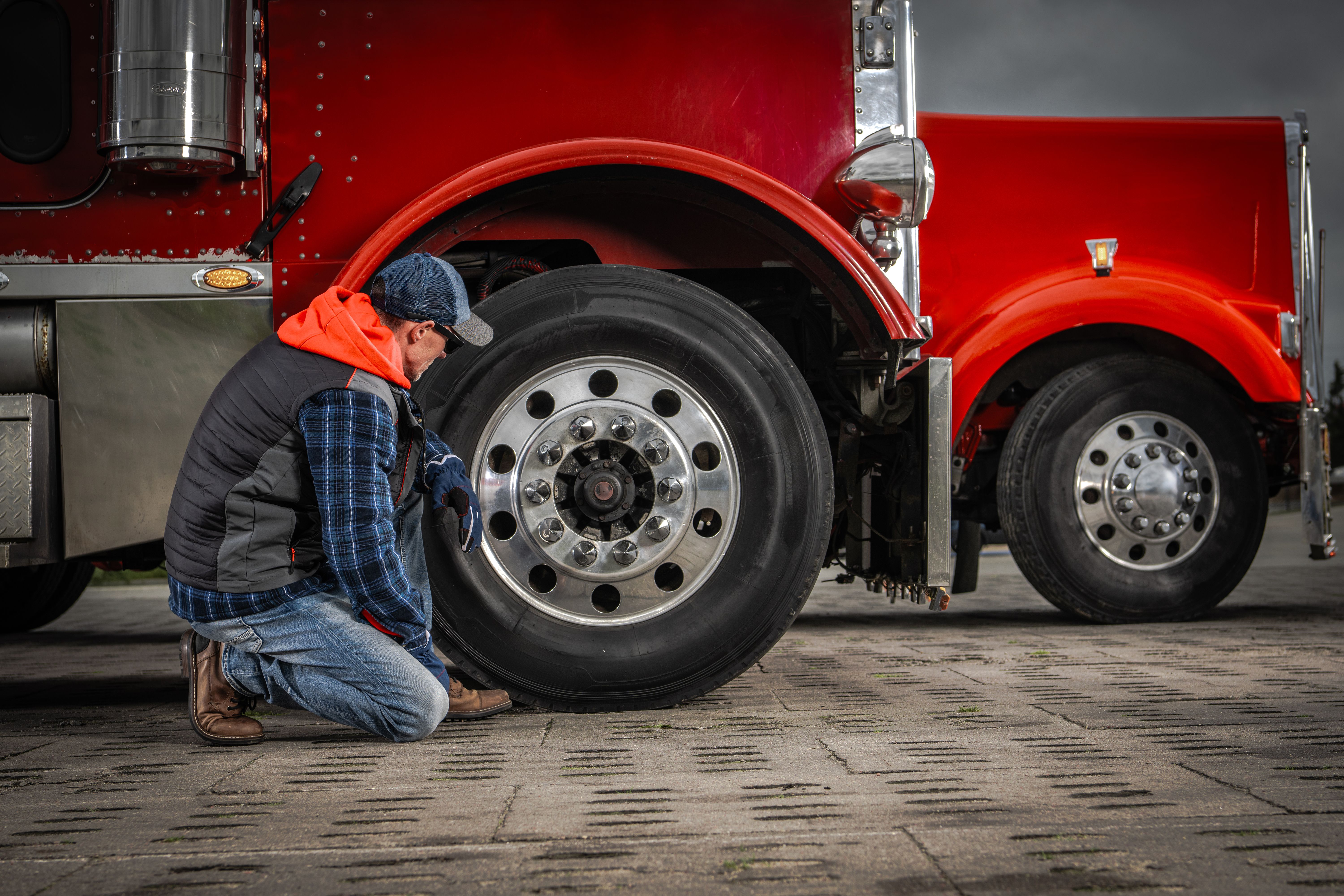 truck tires inspection