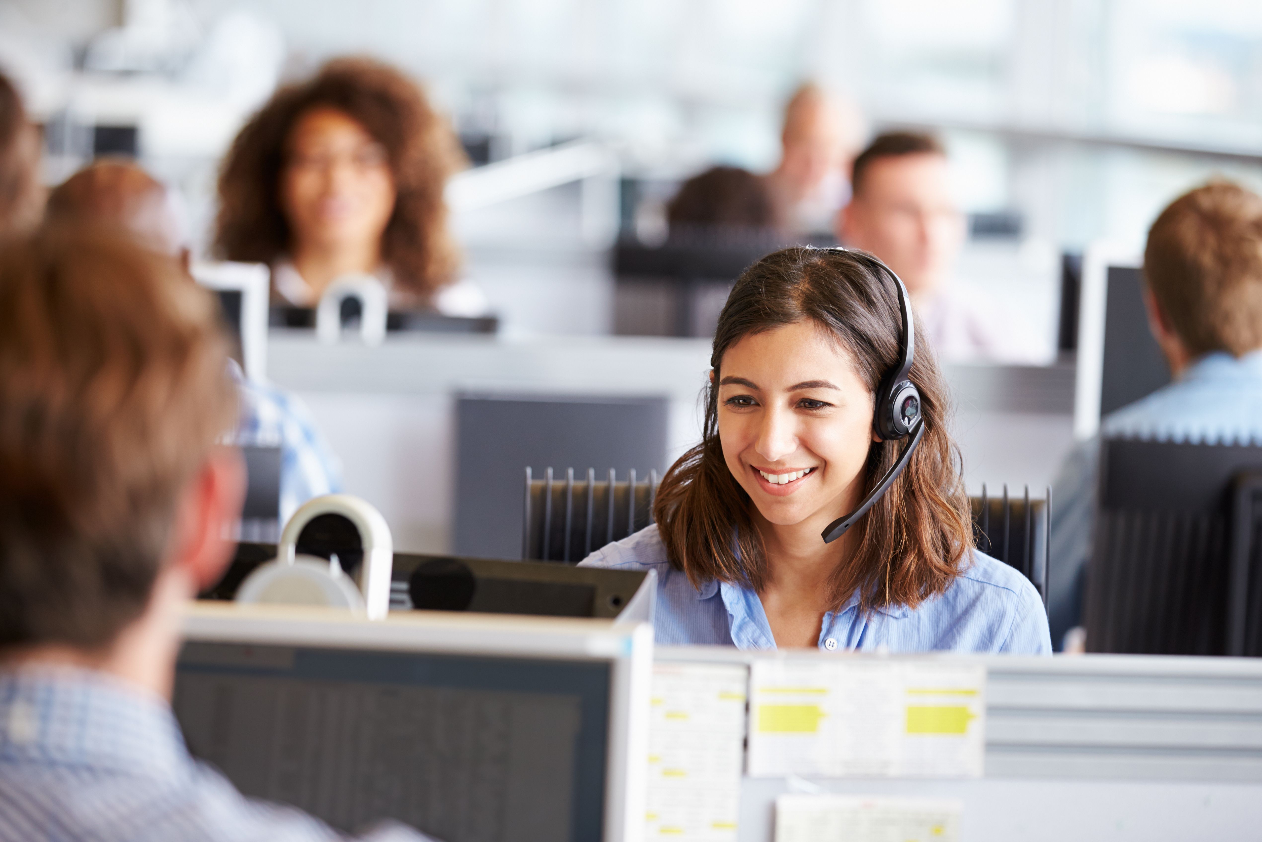 busy call center