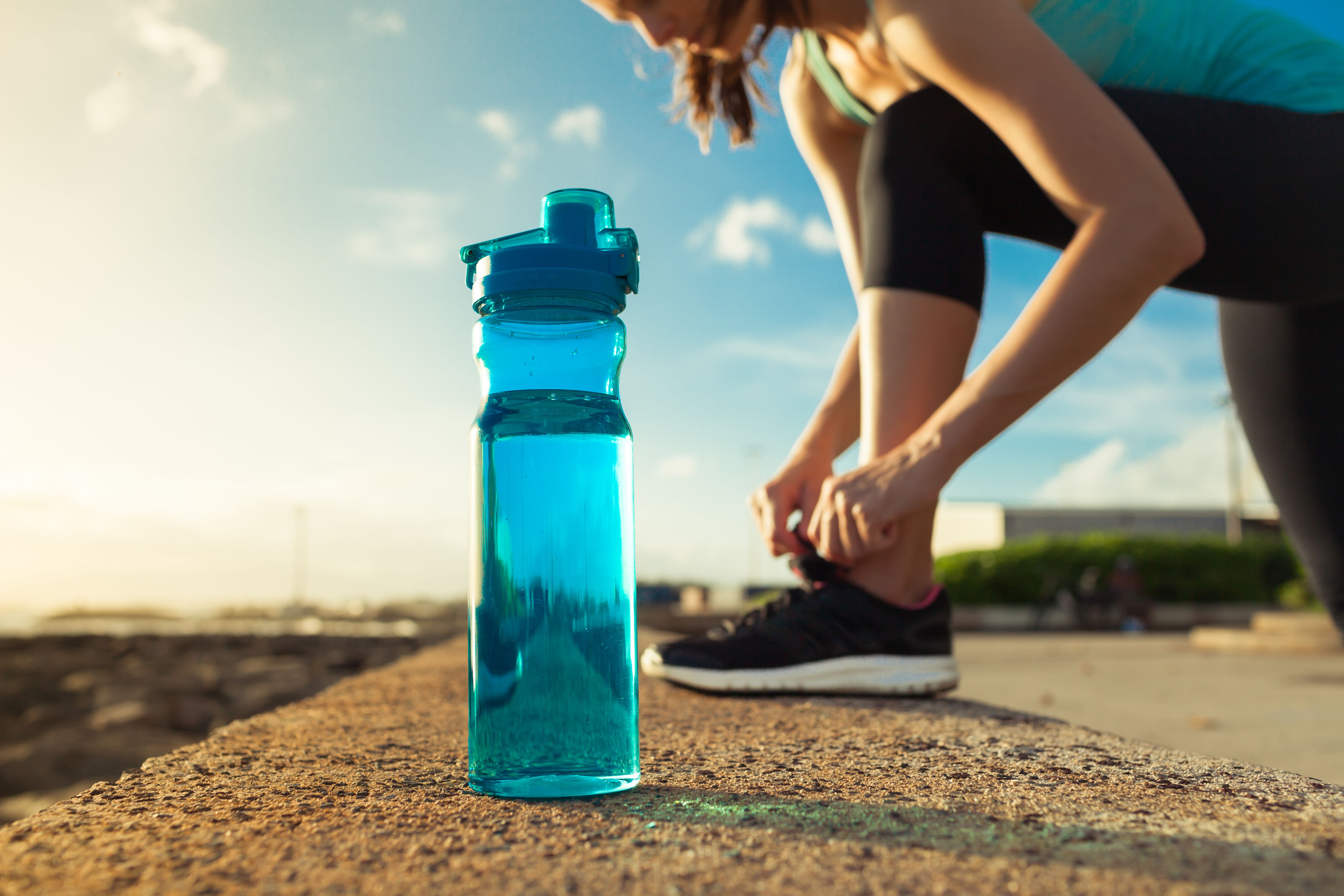 water bottle running