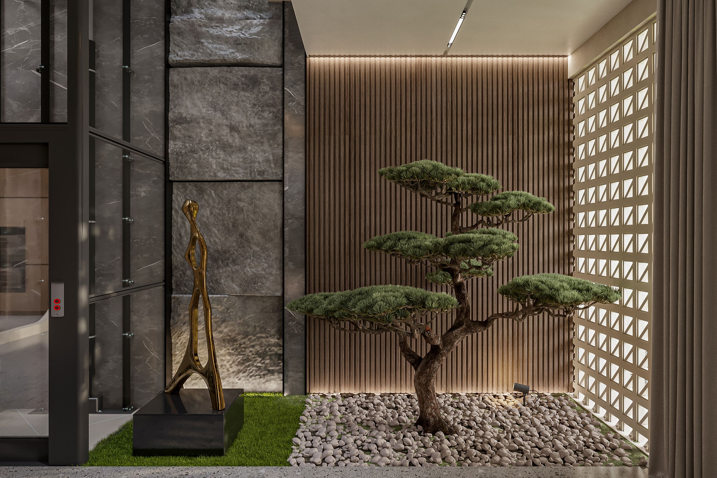 sculptural staircase