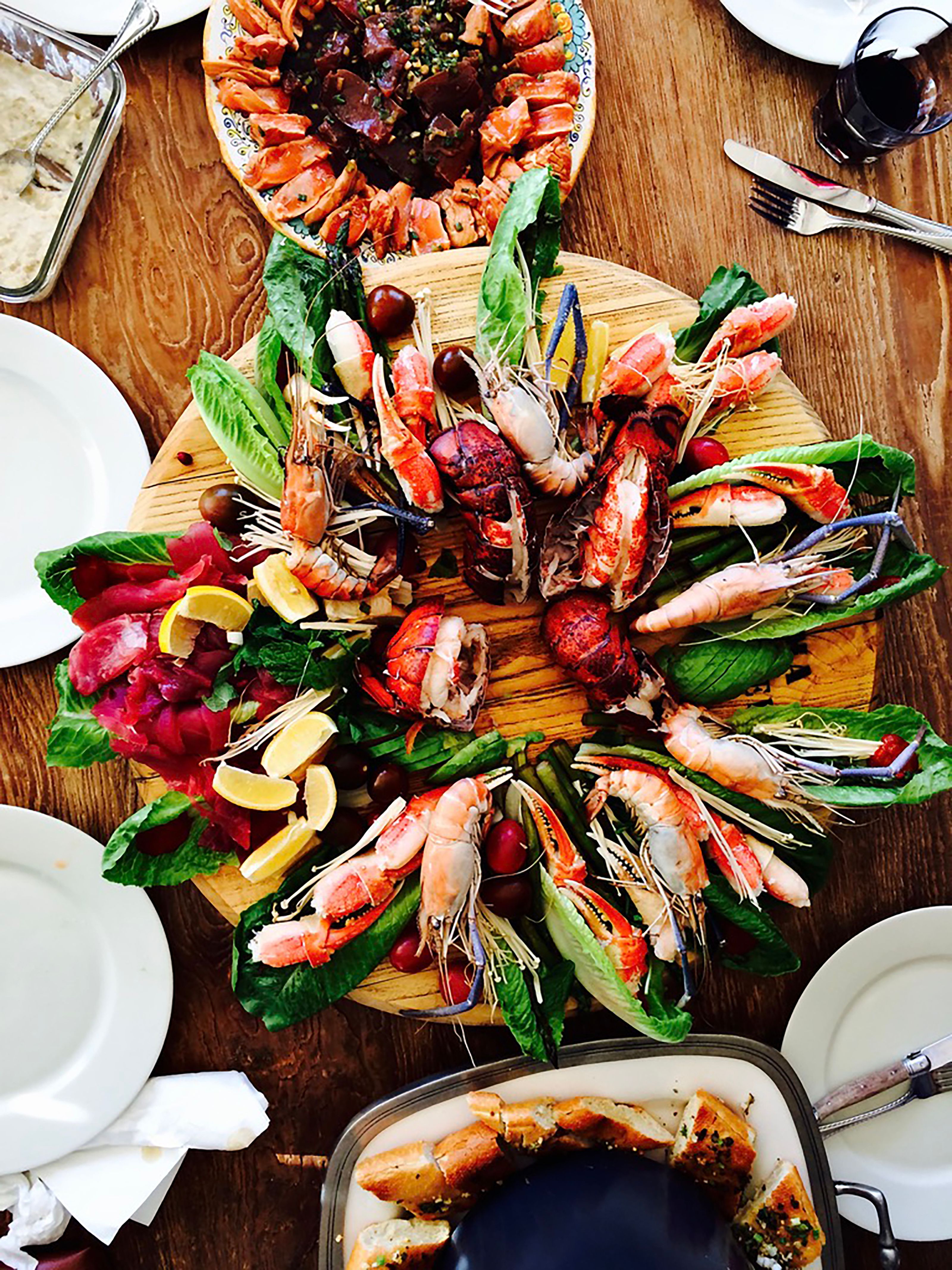 seafood wedding menu