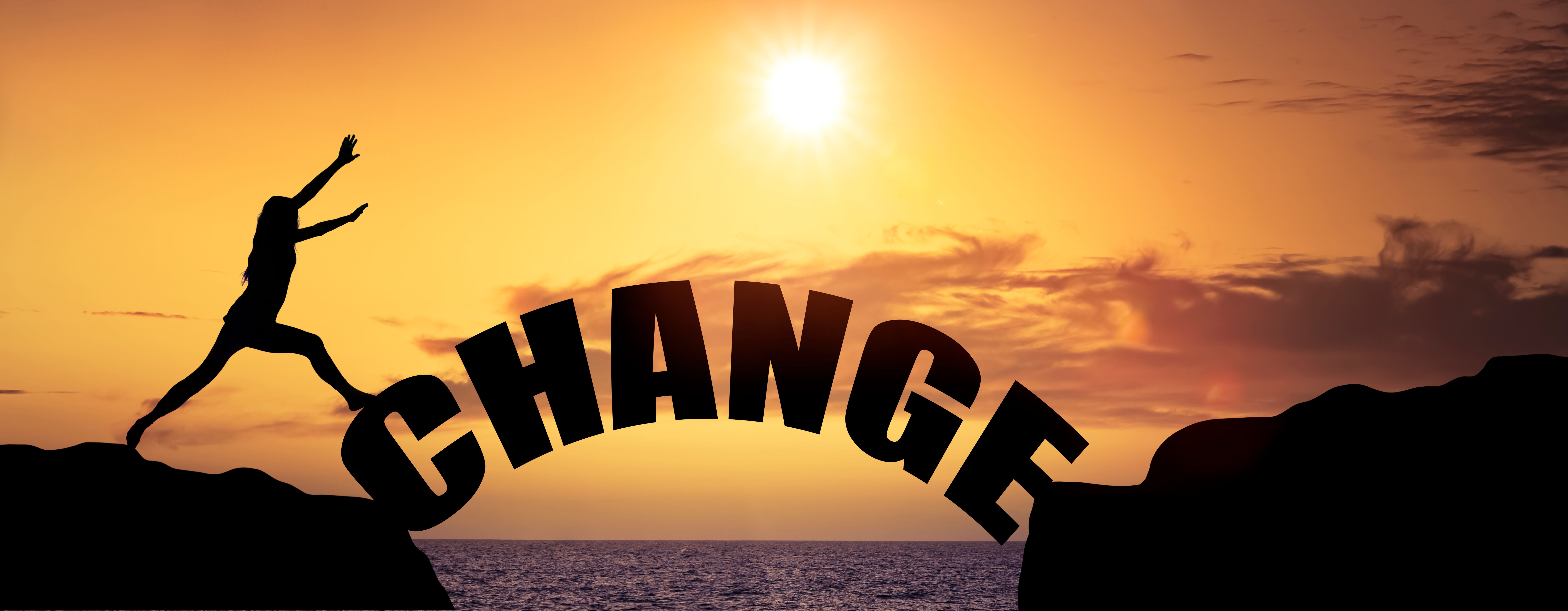 Change from one cliff to another with the word CHANGE