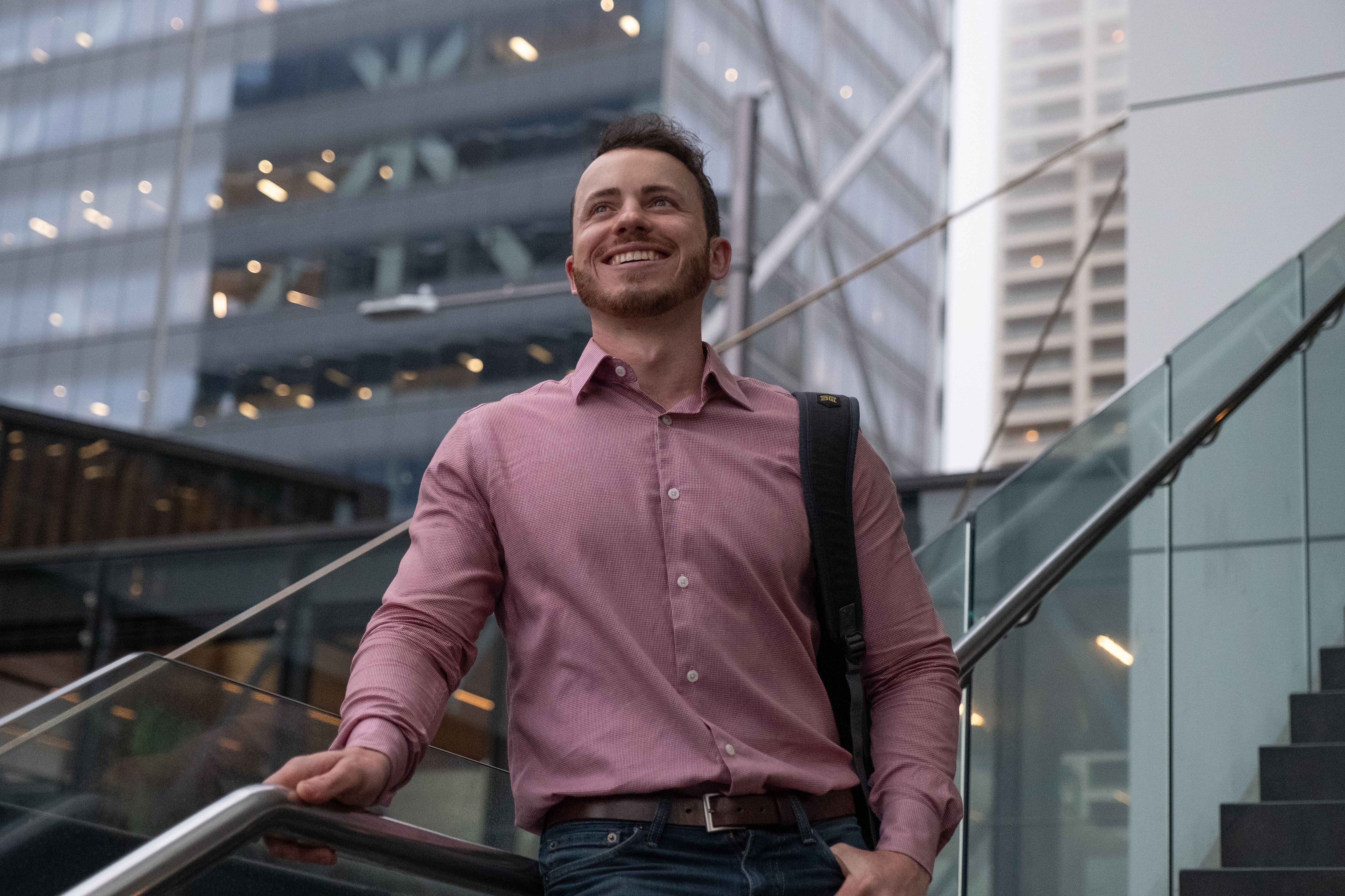 Happy University Student thinking about his Graduation