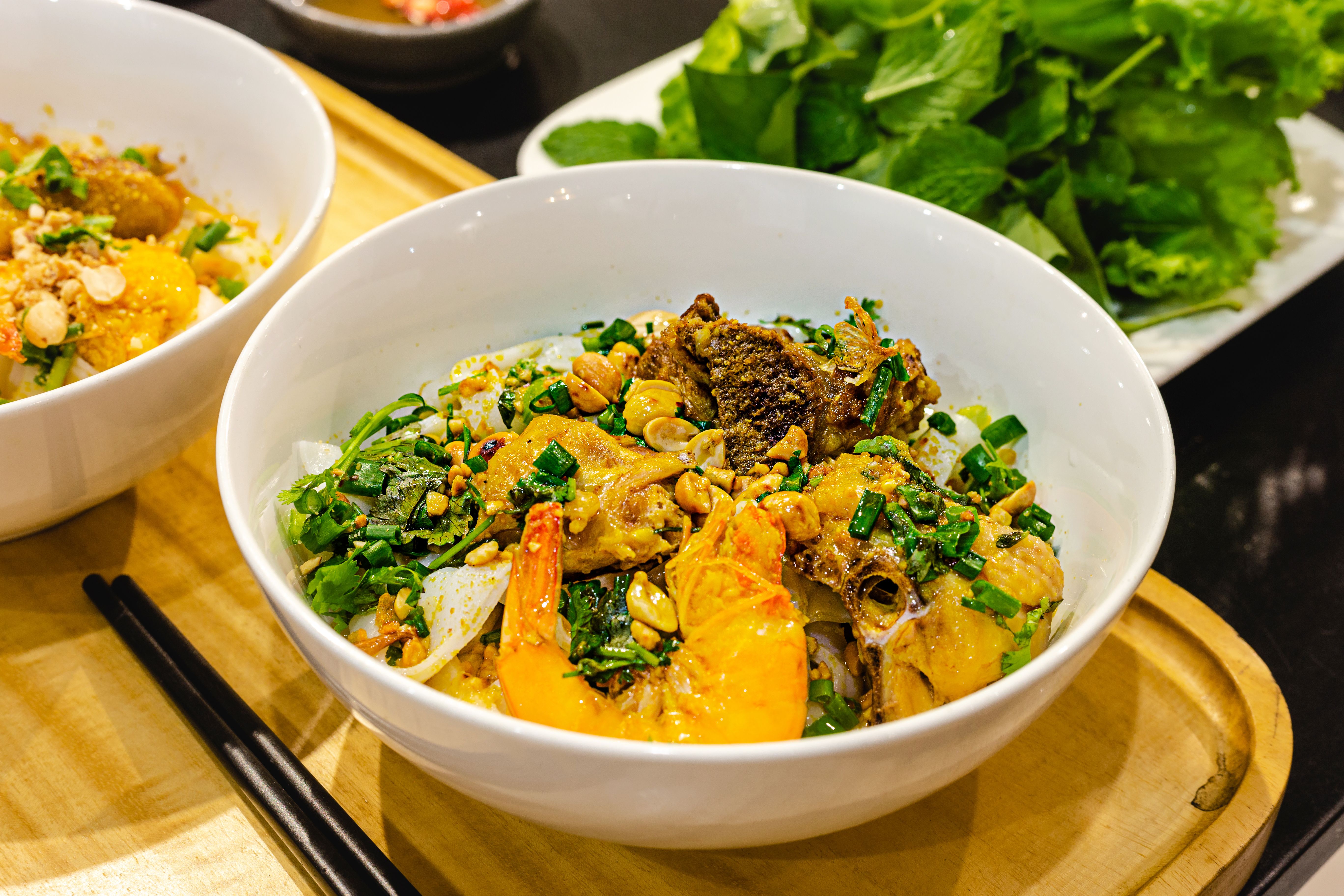 Quang Noodles - Traditional Vietnamese Quang Nam Province Noodles Dish
