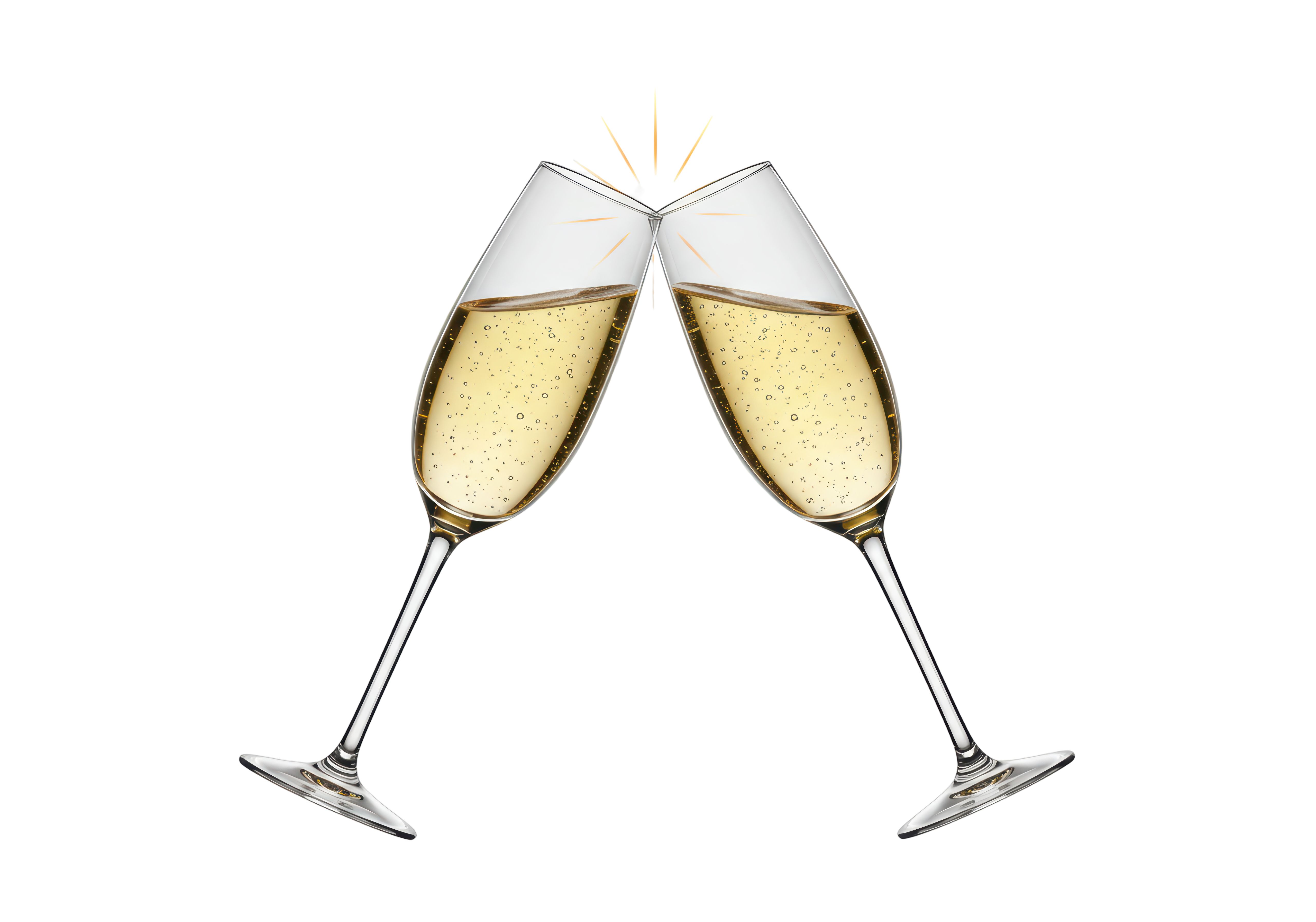 toasting champagne