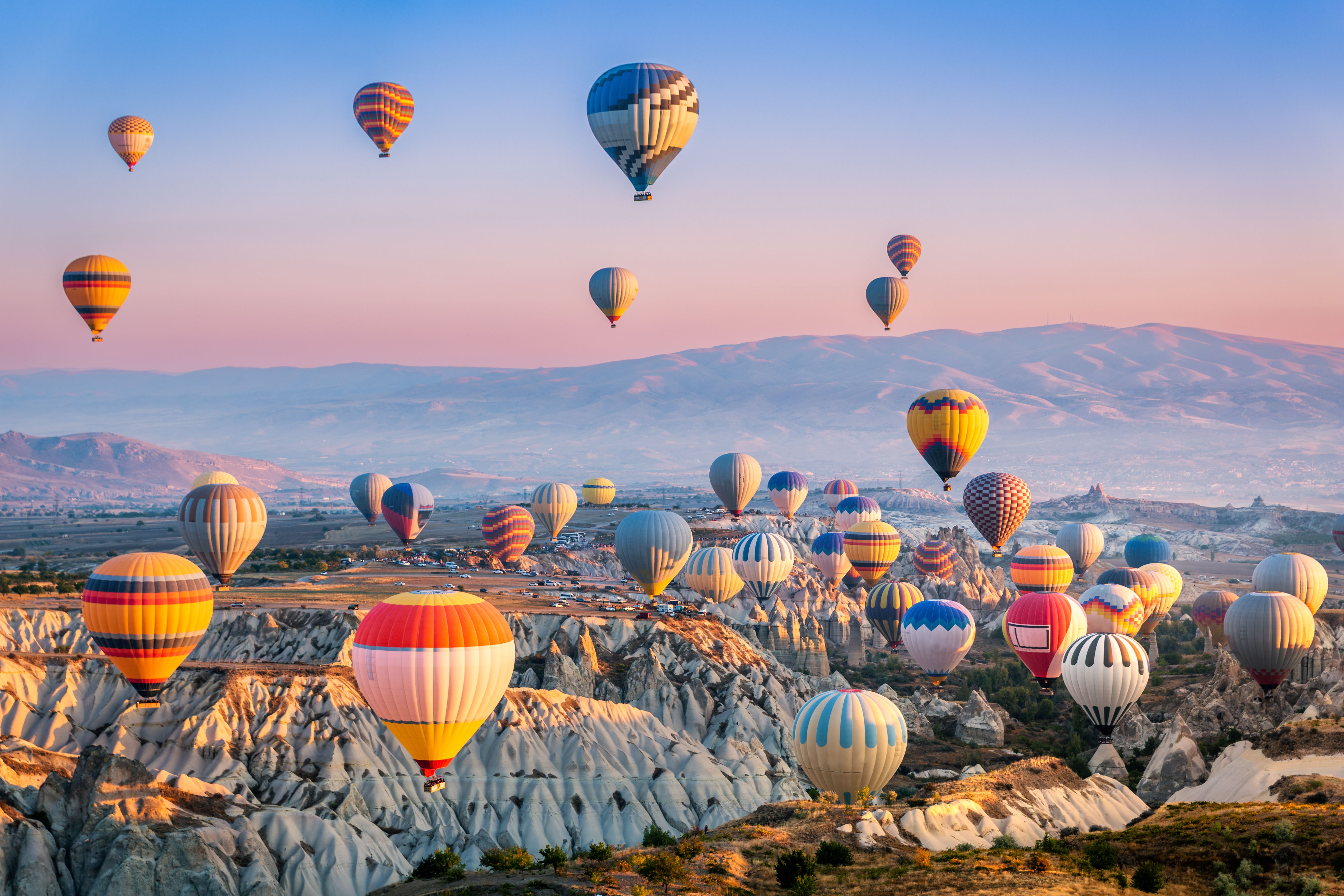 hot air balloons