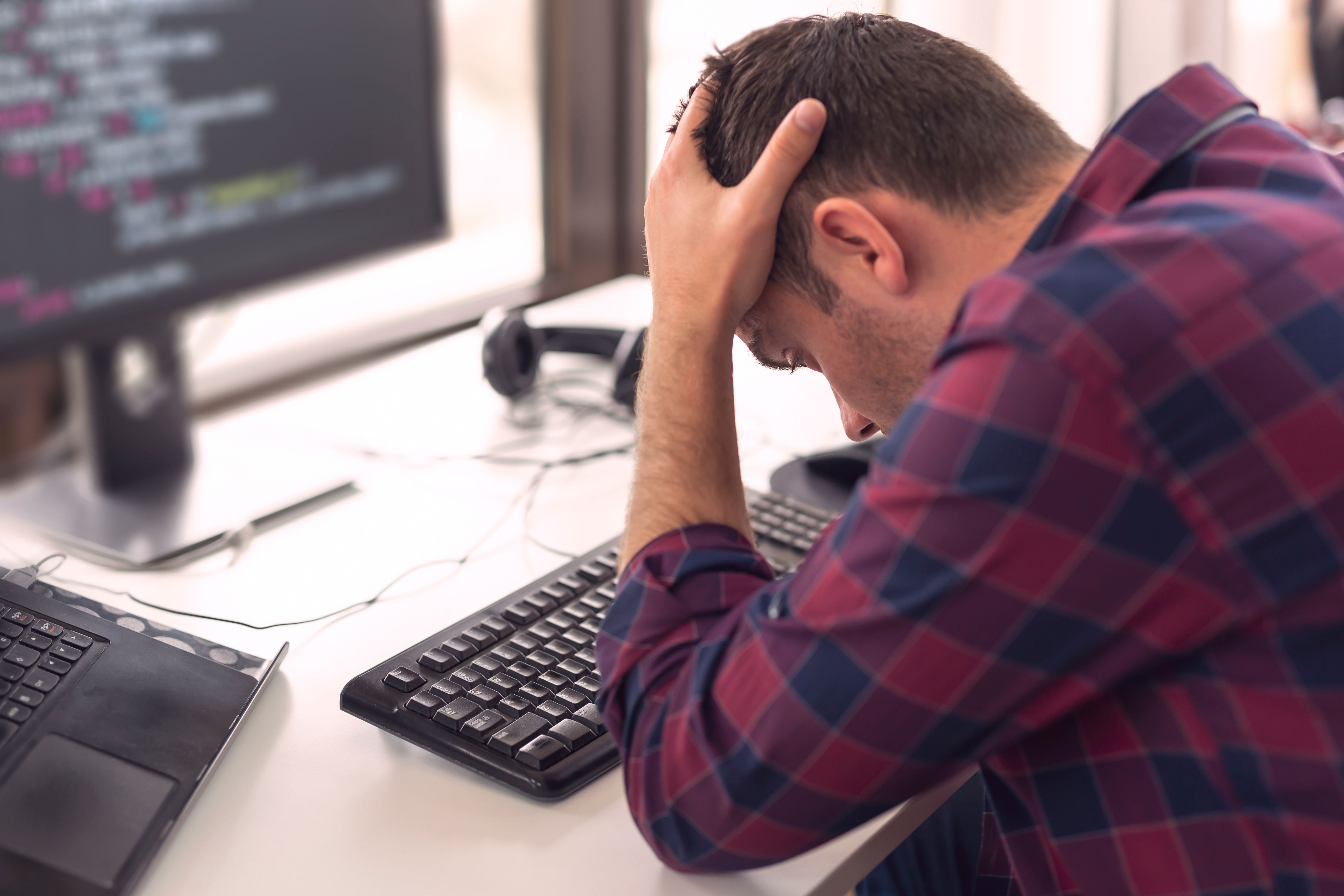 frustrated web designer