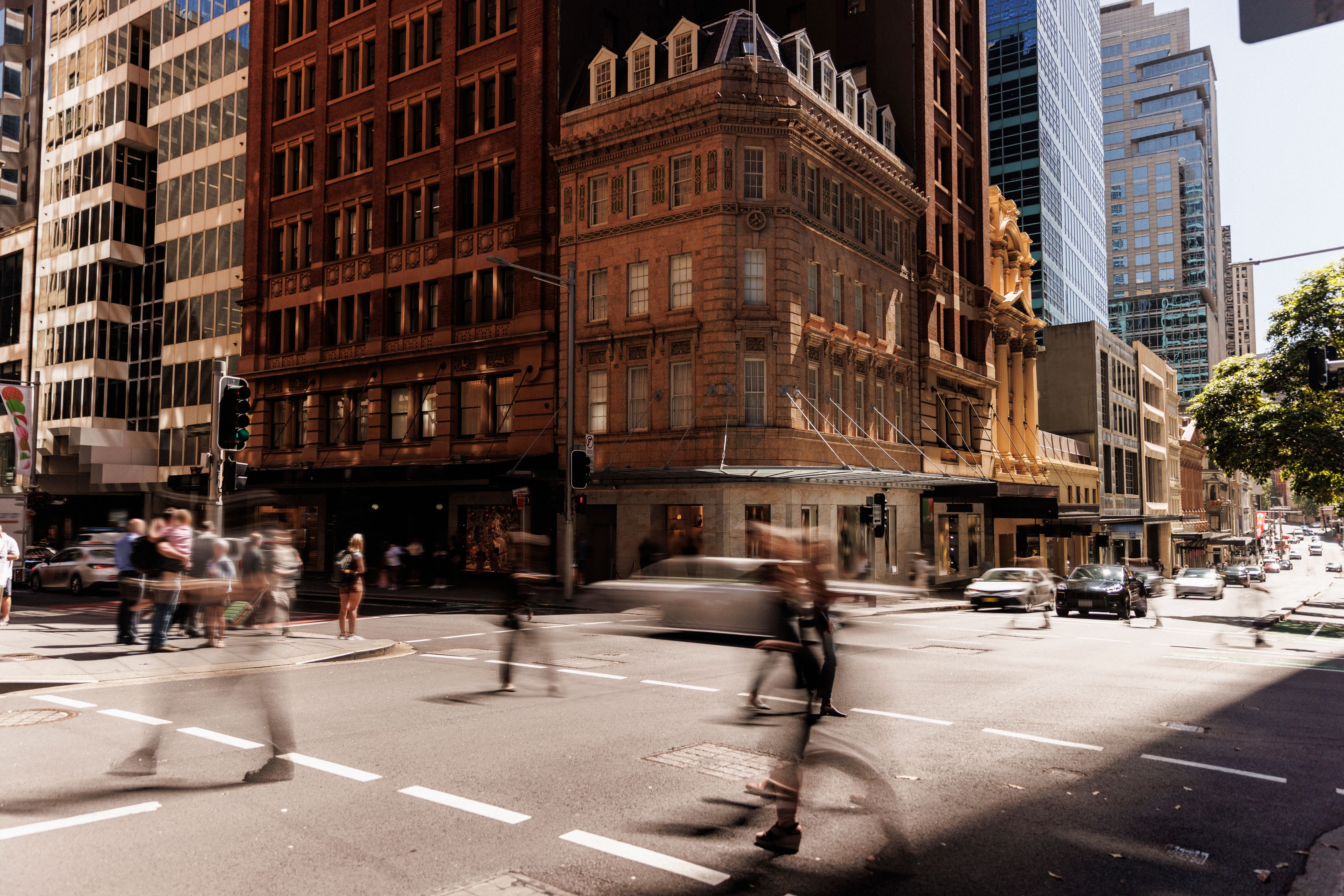 Vibrant Sydney Street With Historic Architecture