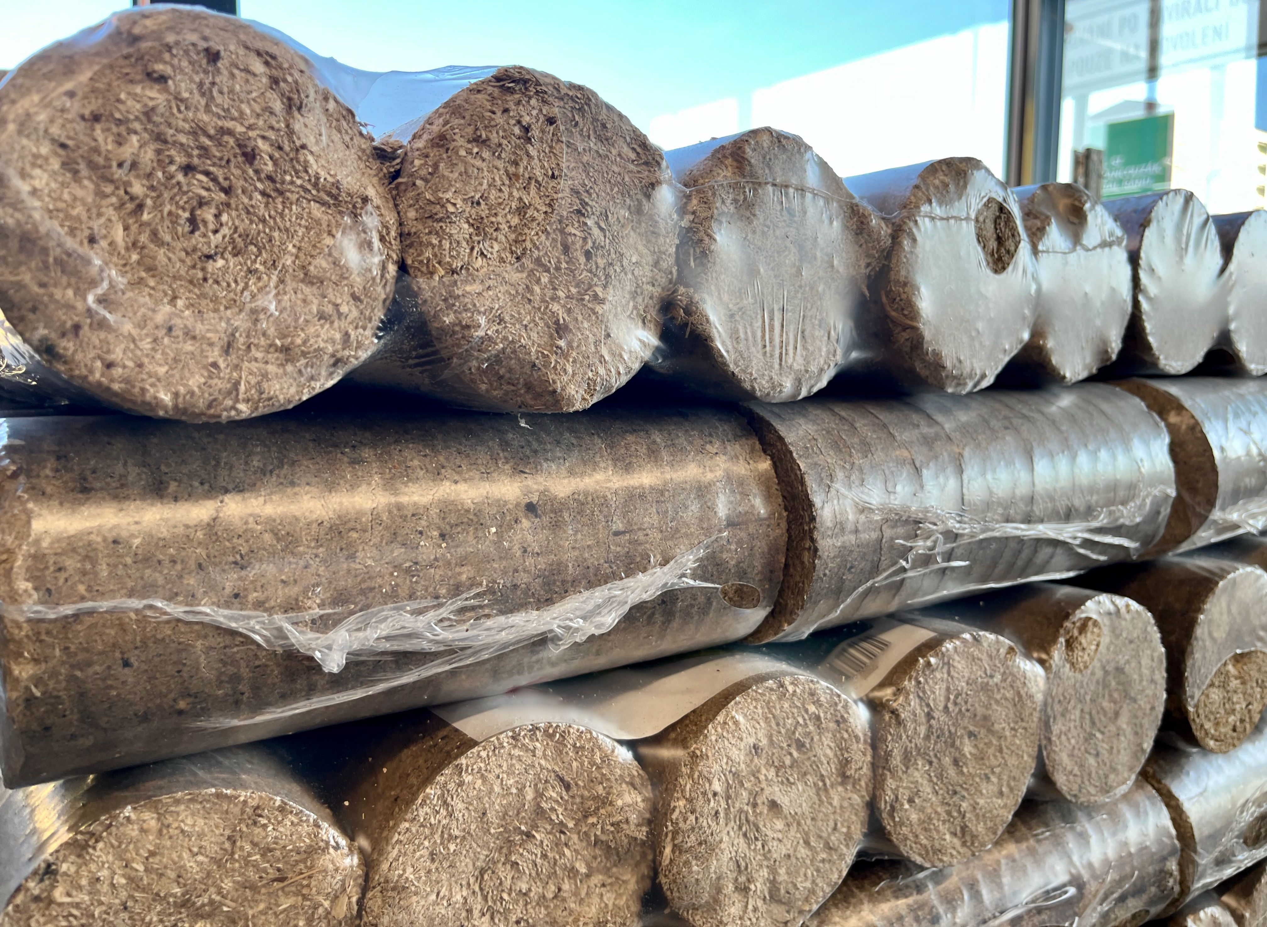 wood briquettes