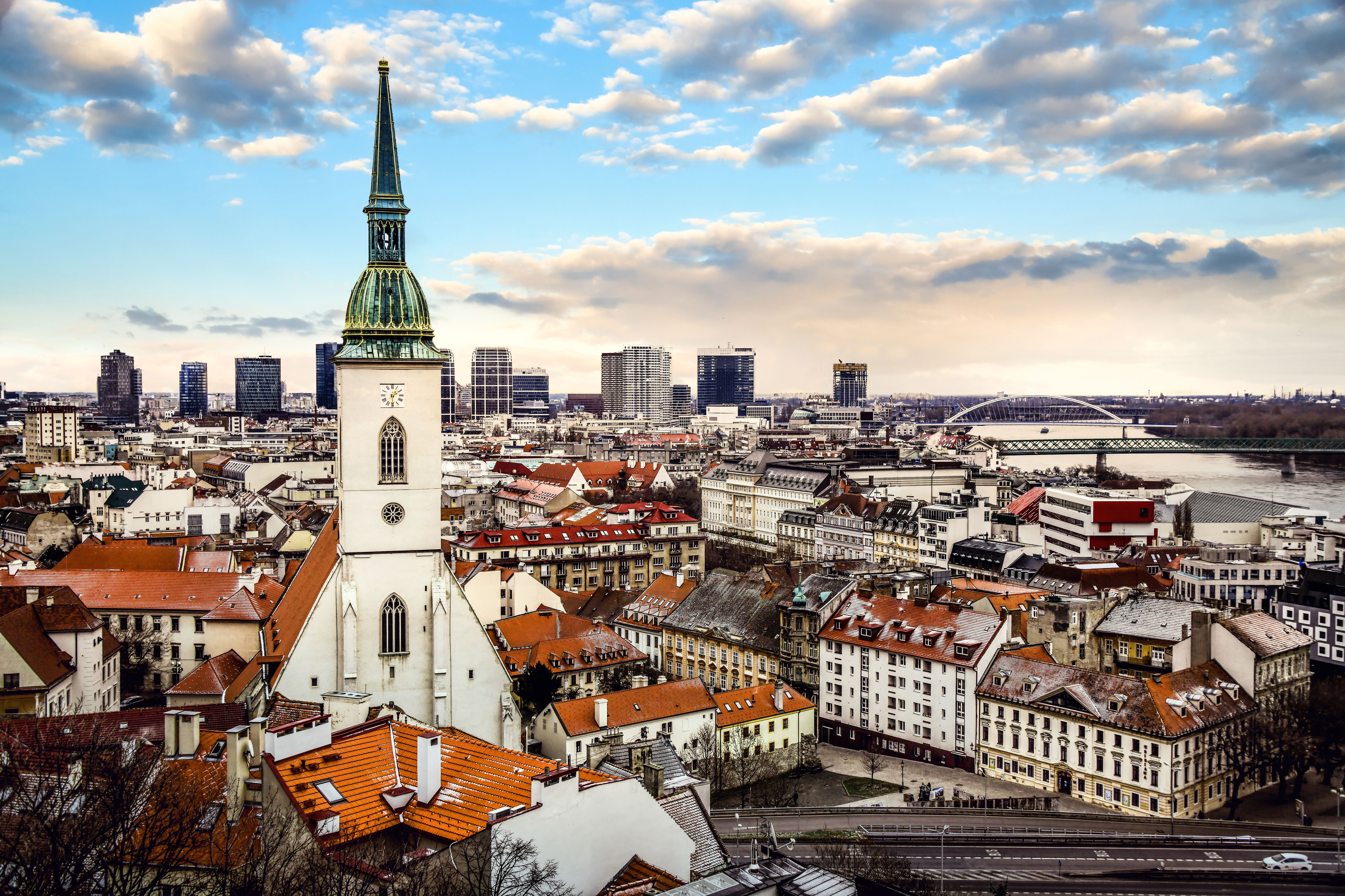 Aerial View Of Bratislava, Slovakia