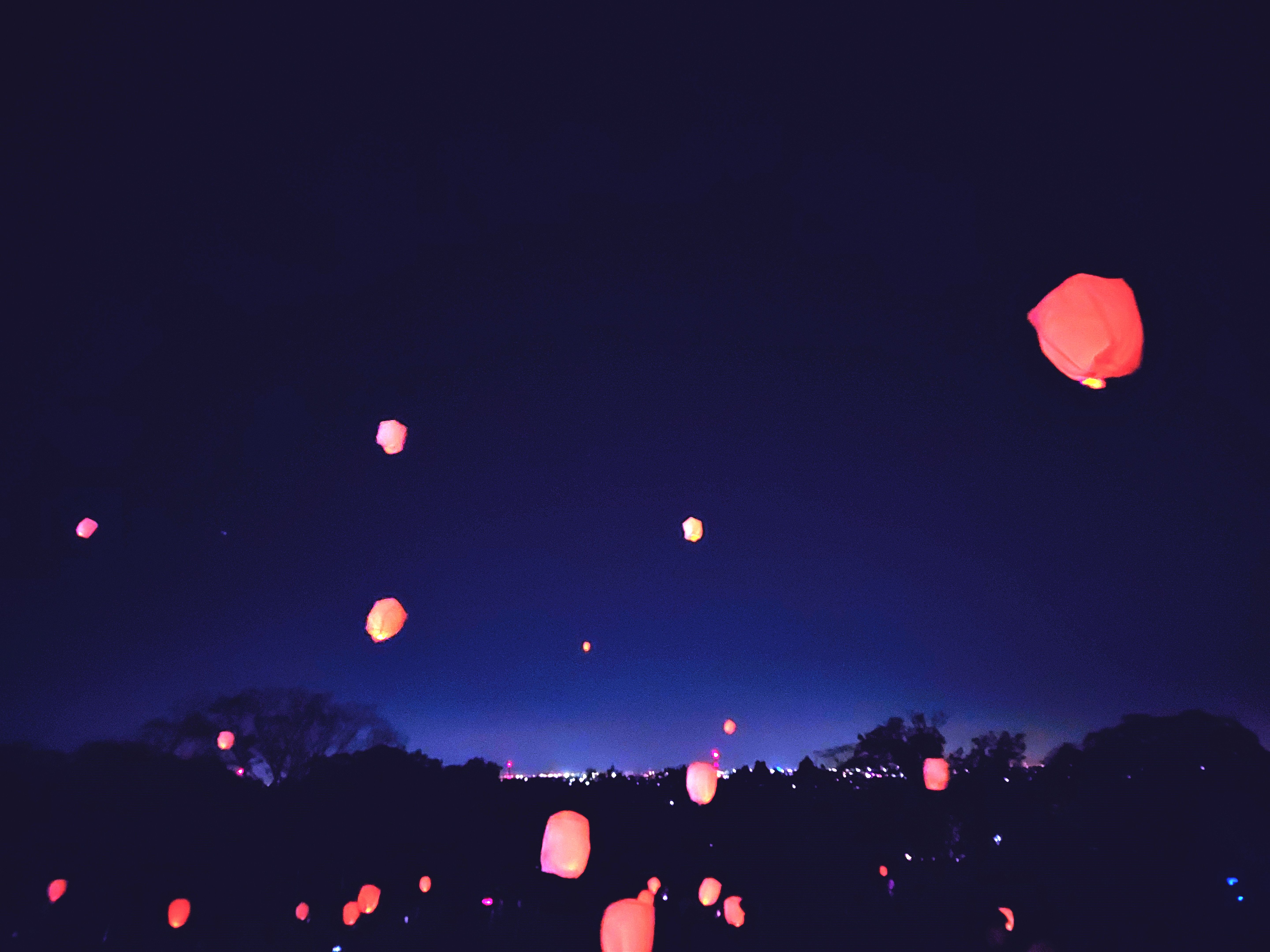 night sky lanterns
