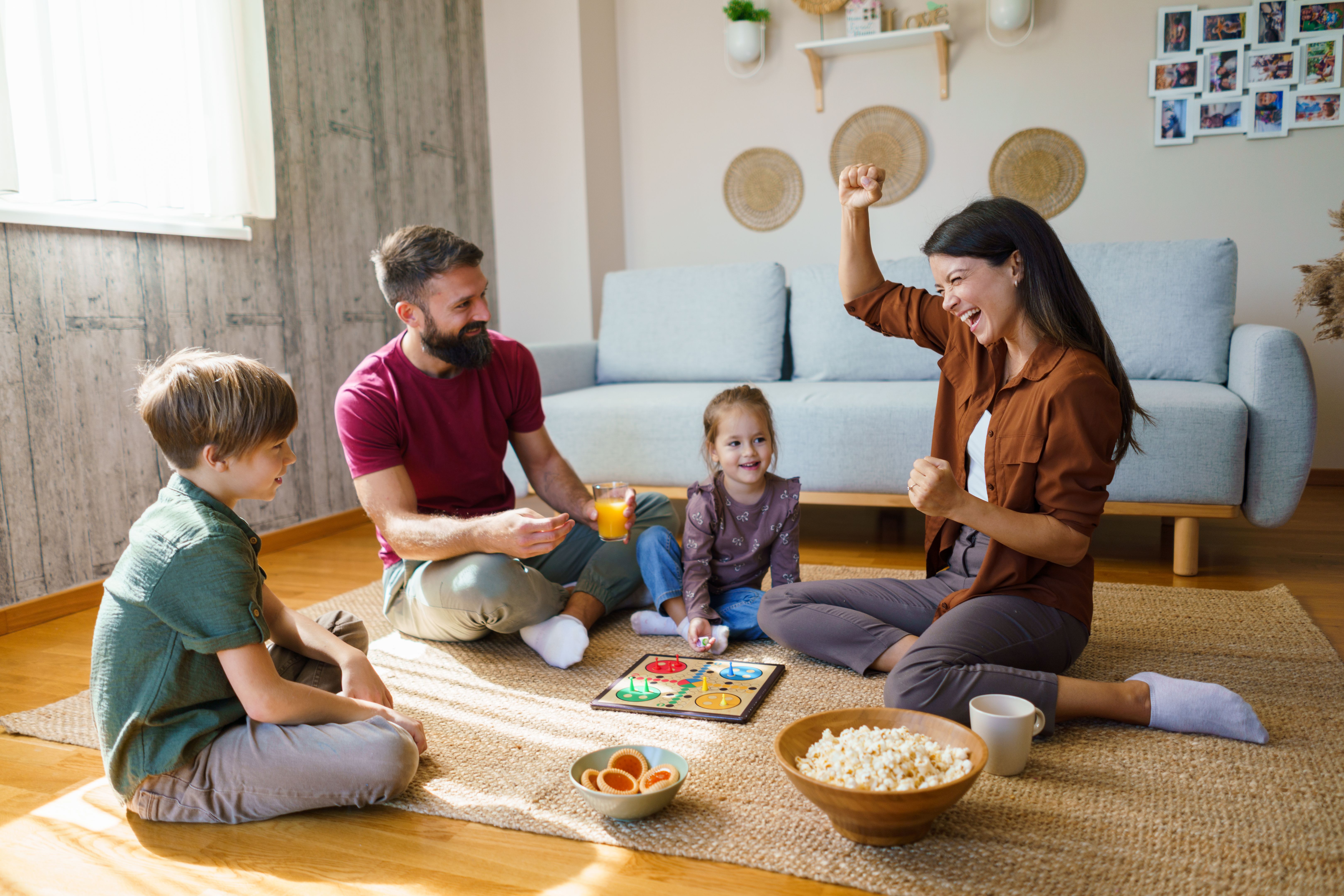 family playing games