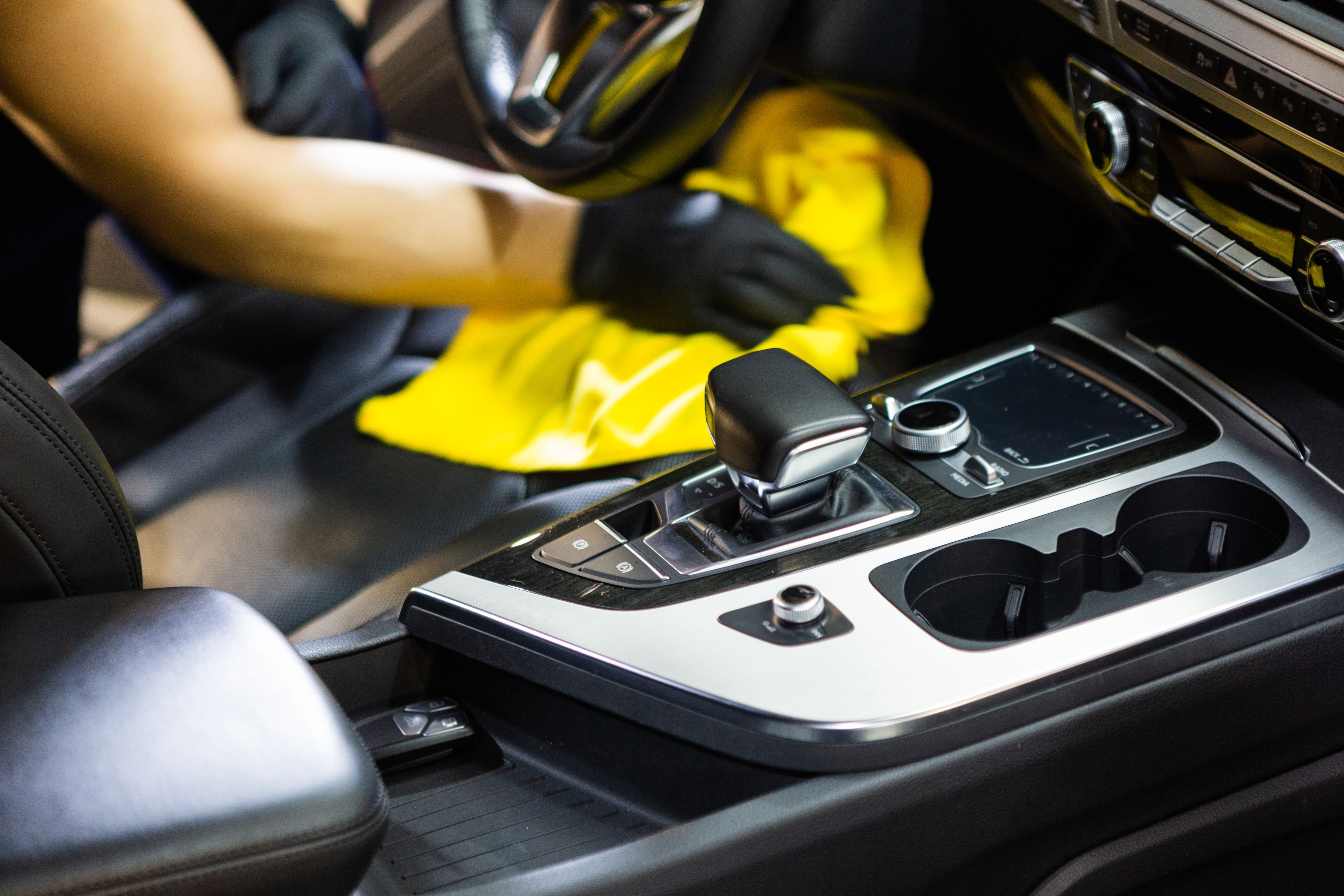 car interior cleaning