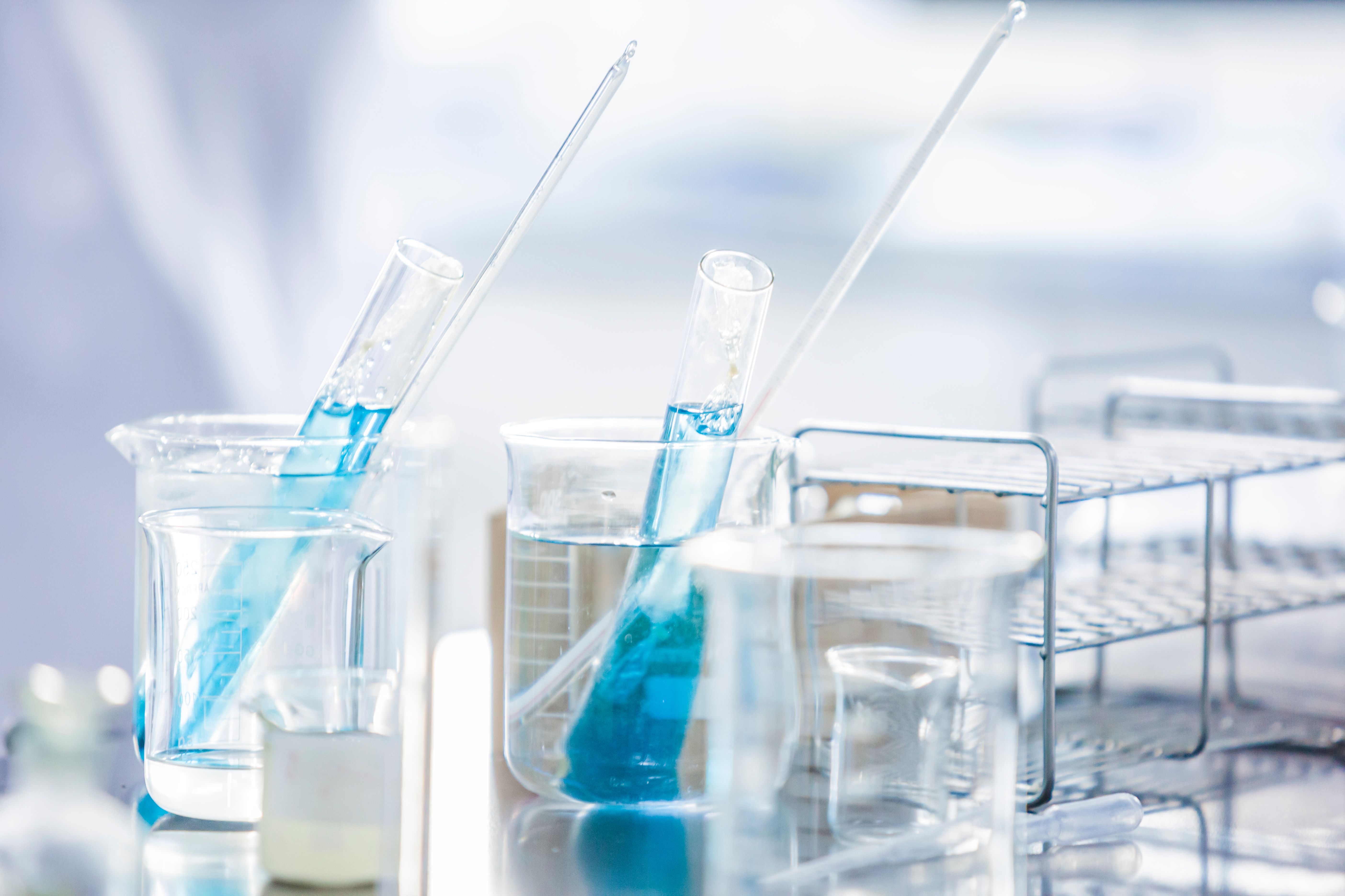 Test Tubes and Equipments in Science Lab