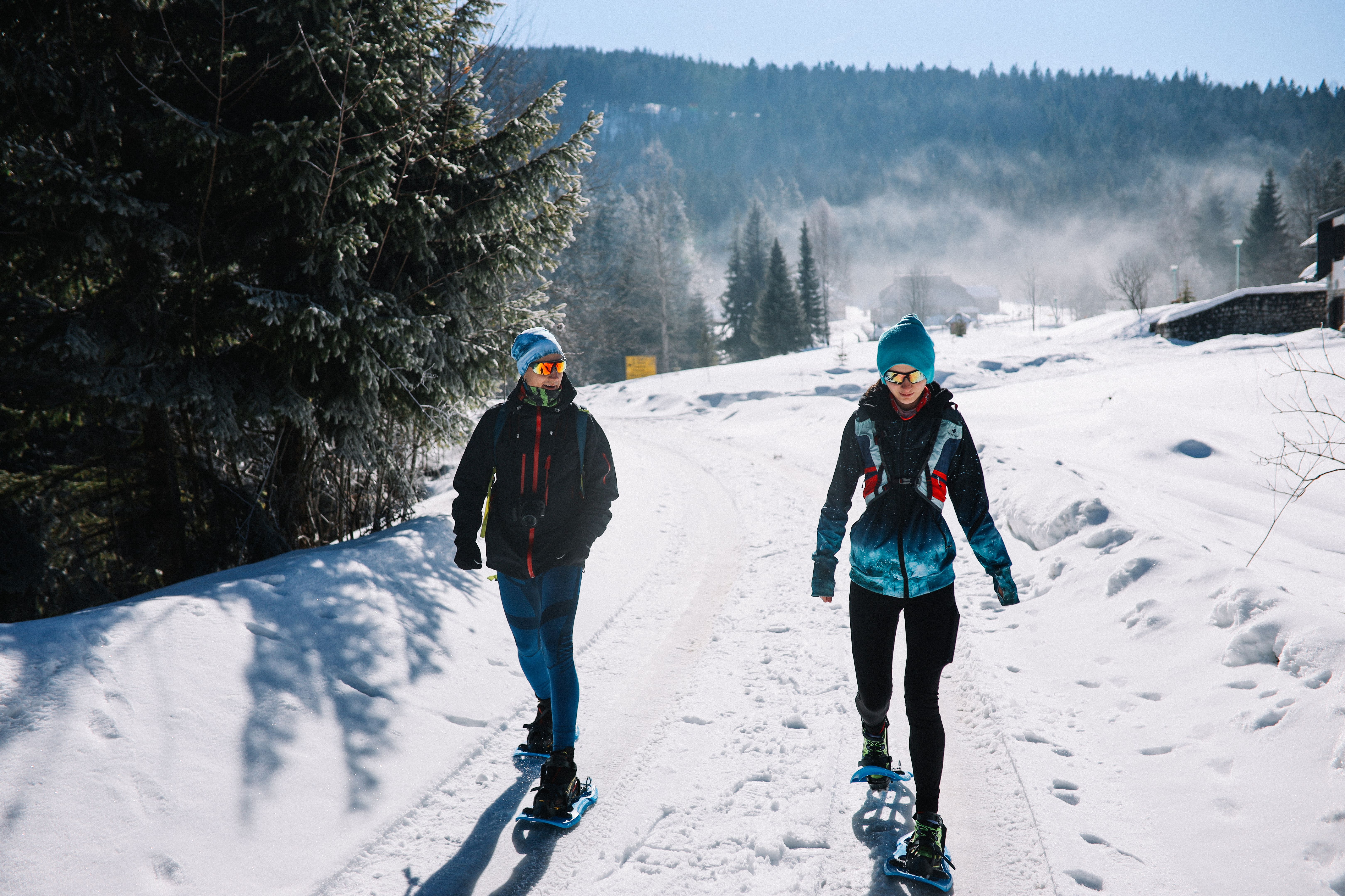 snowshoe hiking