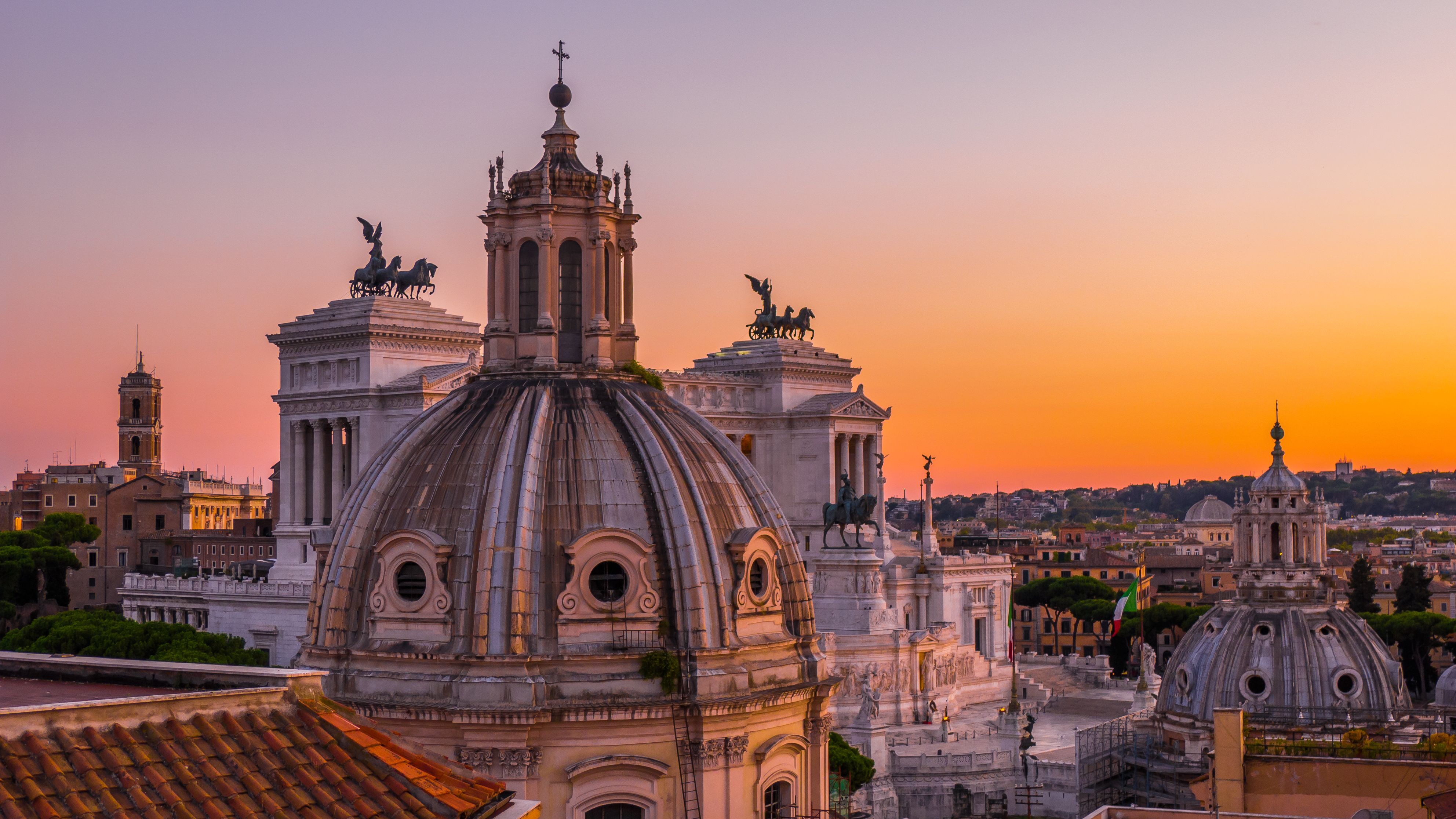 sunset rome