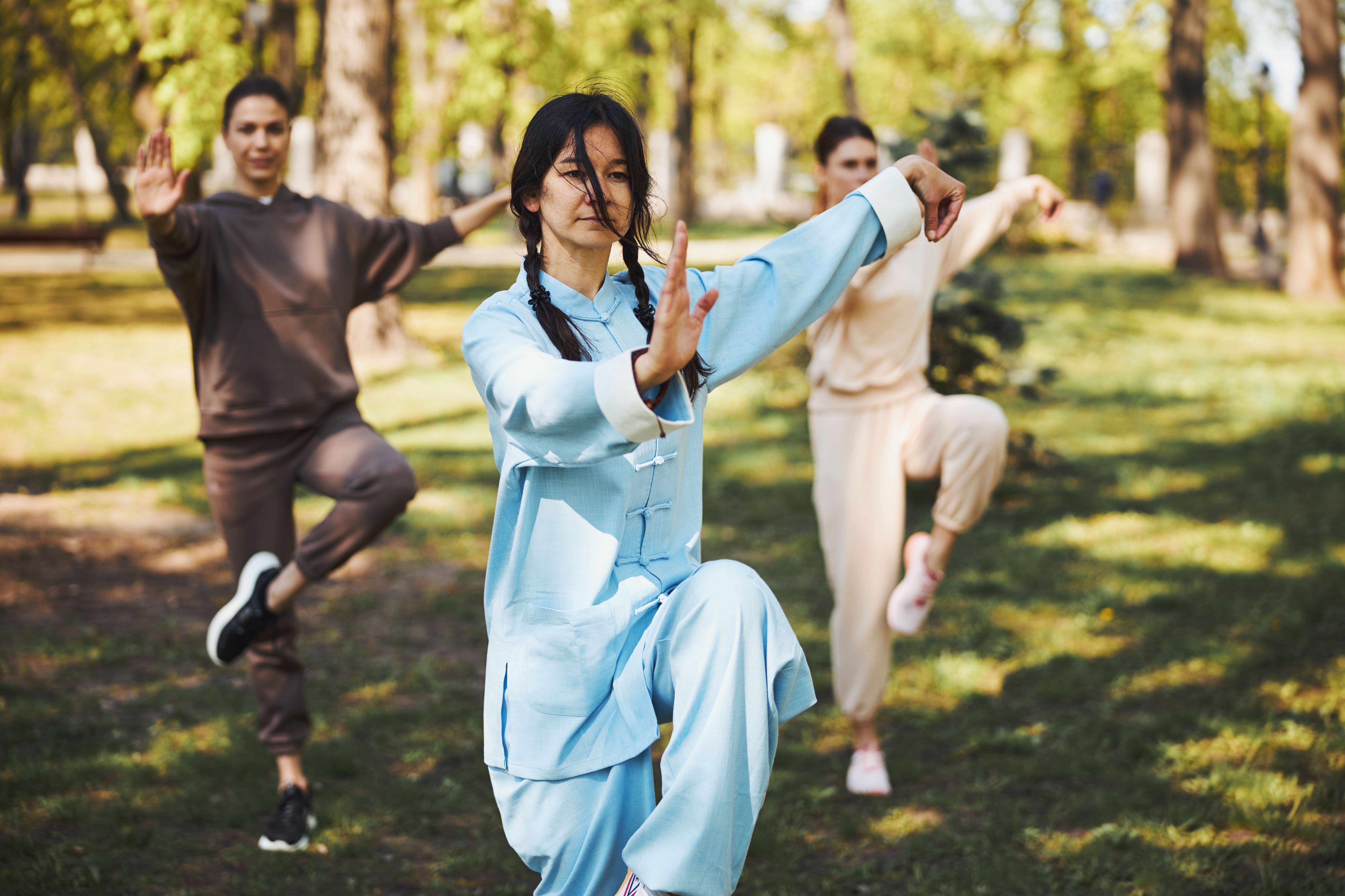 people practicing tai chi