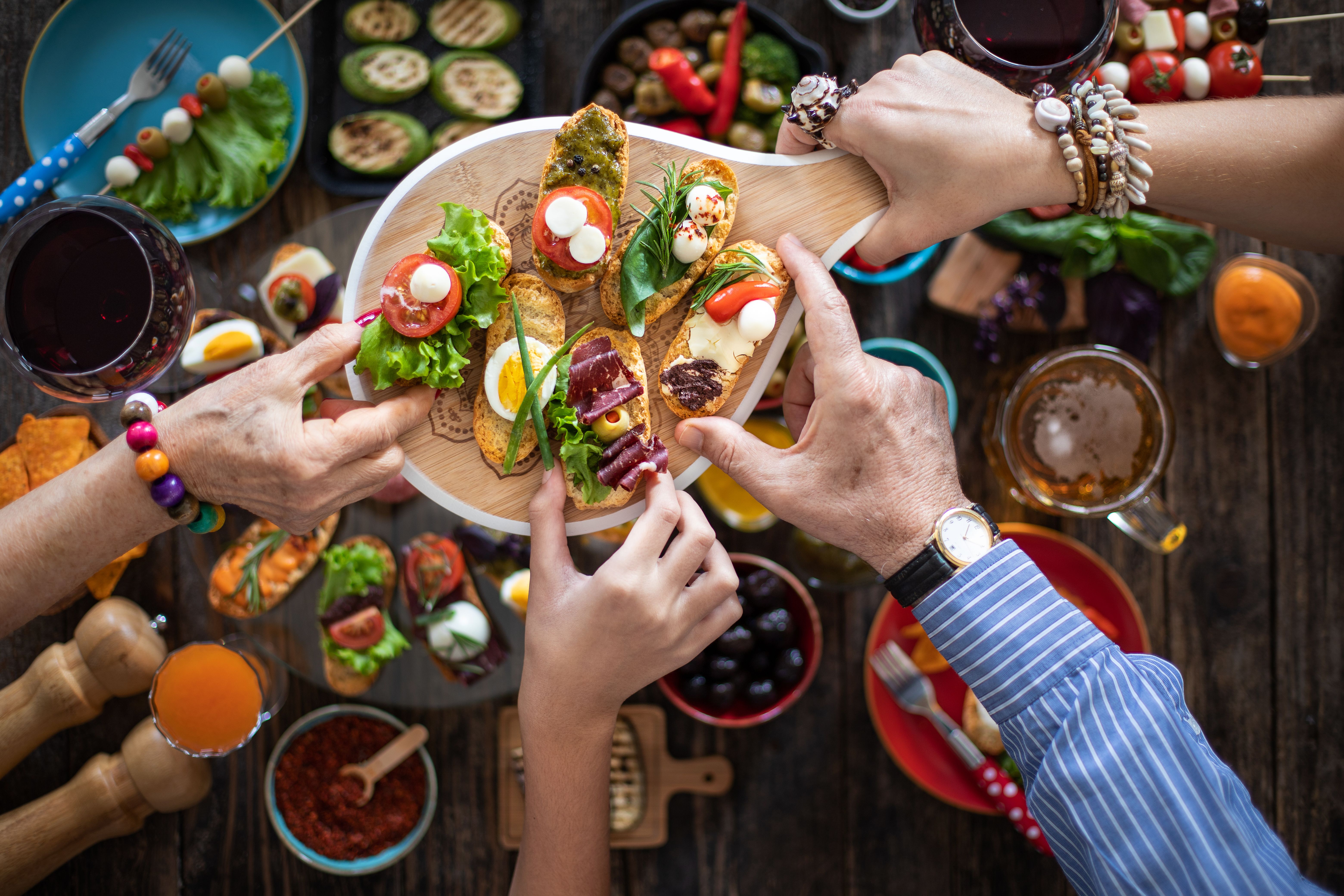 people eating tapas