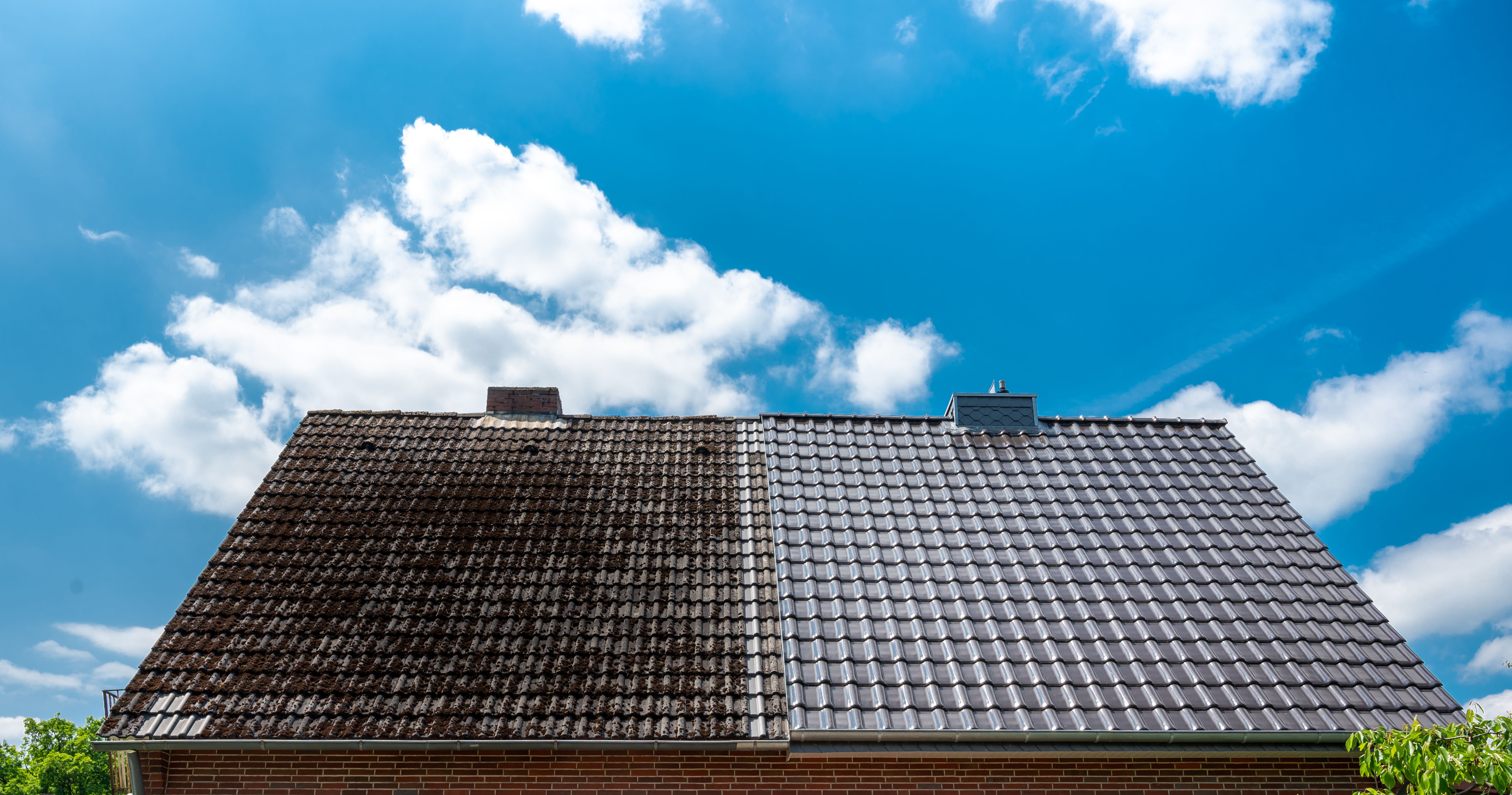 roof repair before after