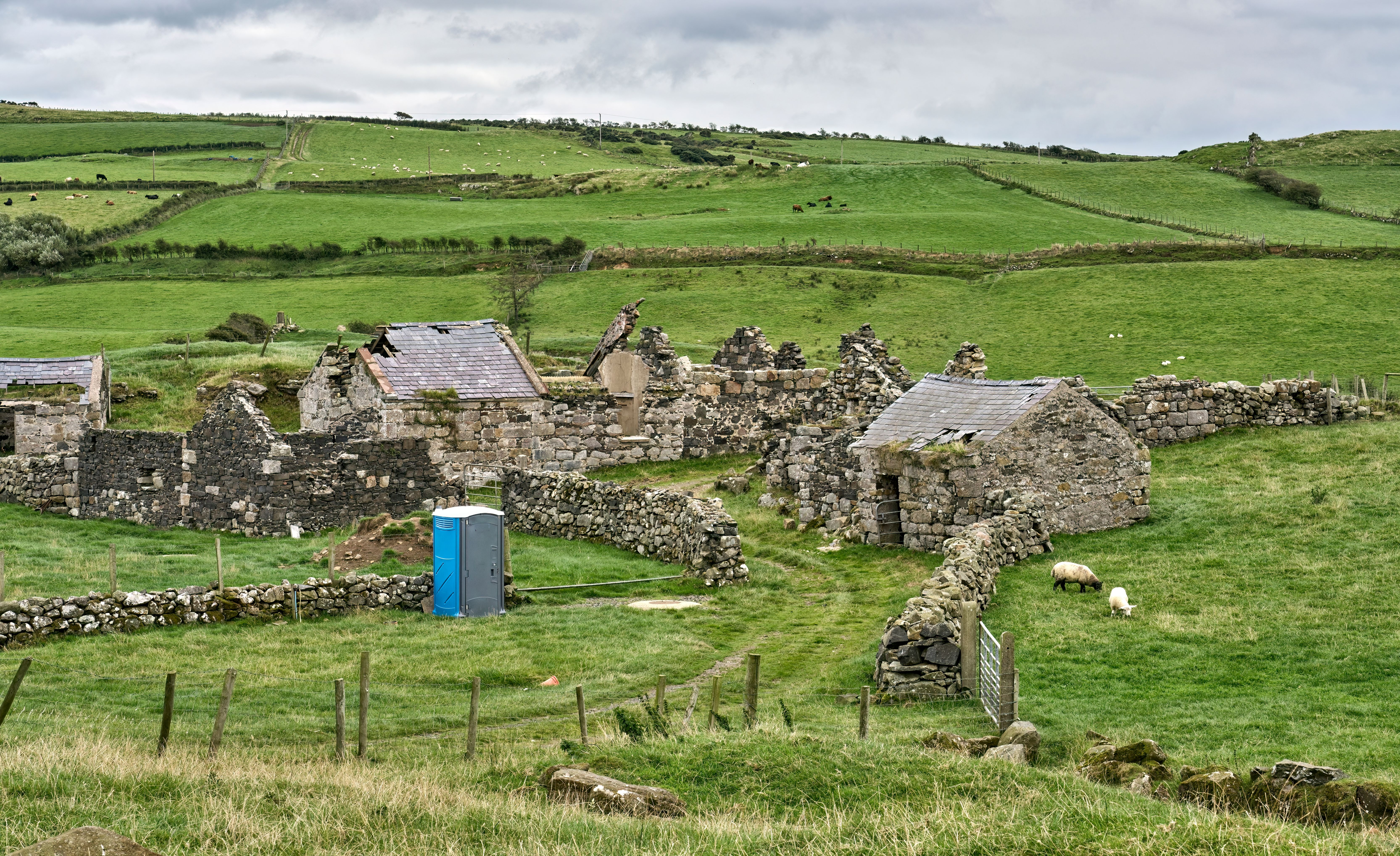 ruins of farm houses in Ireland ruins of farm houses in Ireland