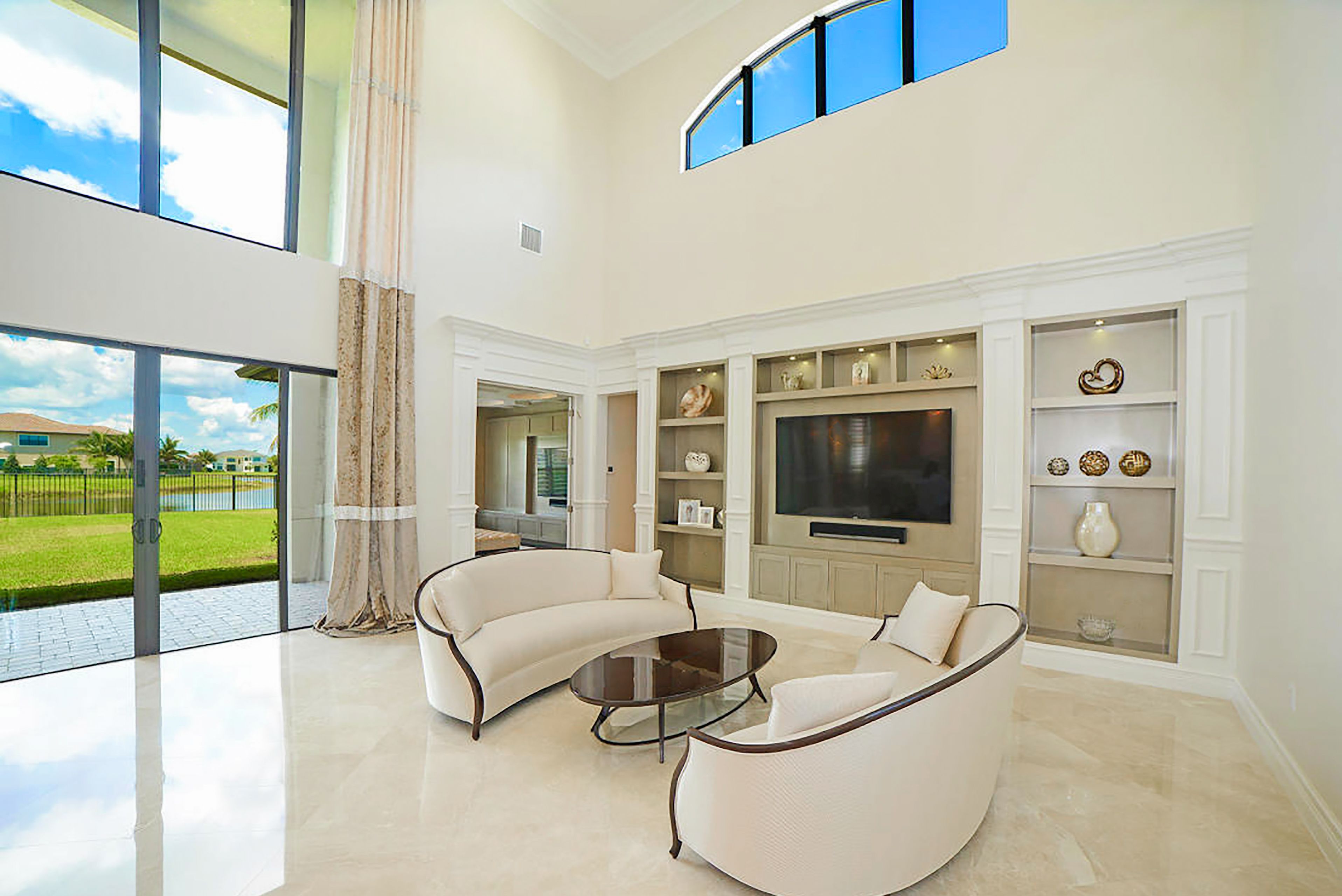 Living room of magnificent home