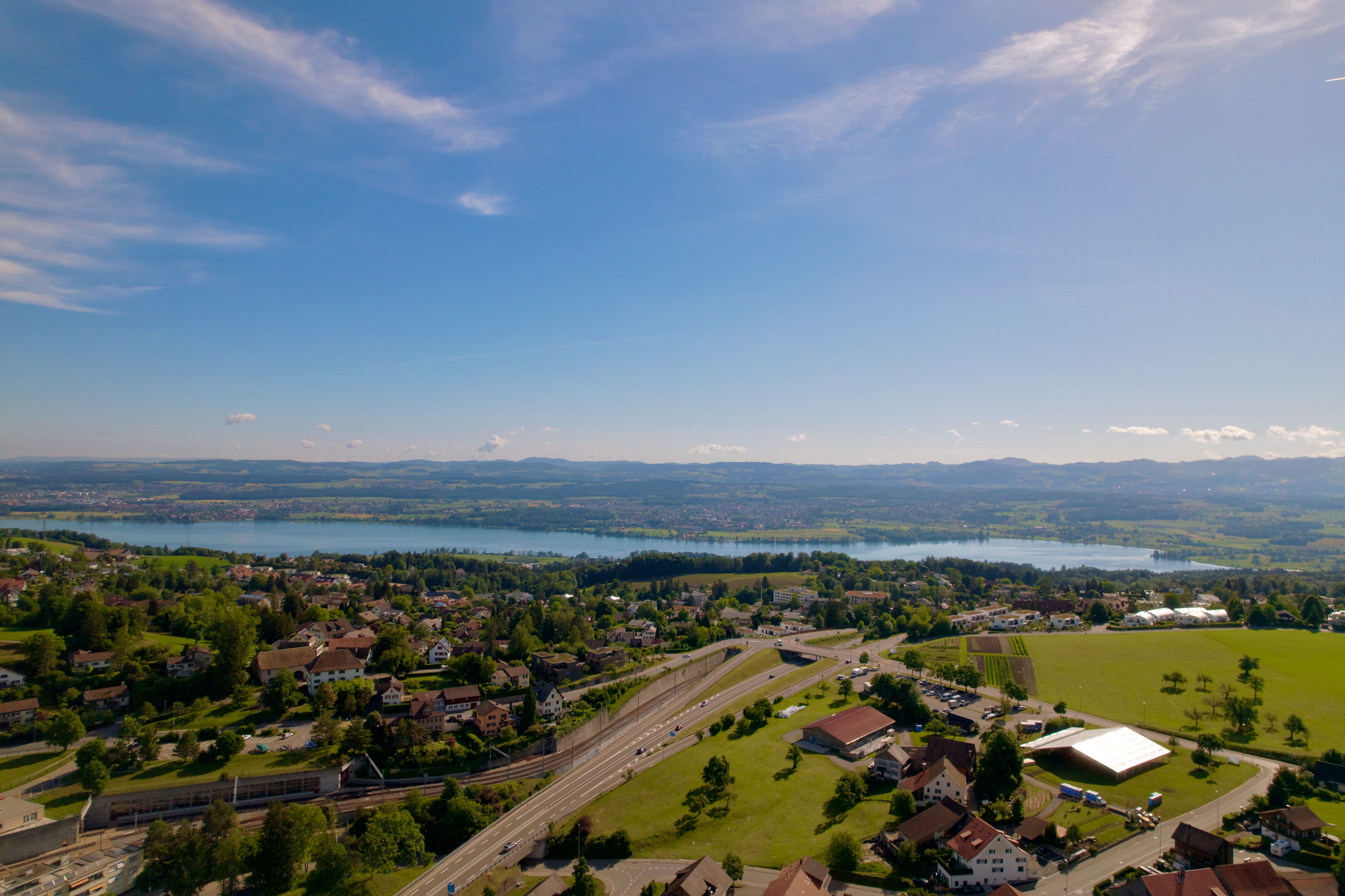 drohnenaufnahme horgen