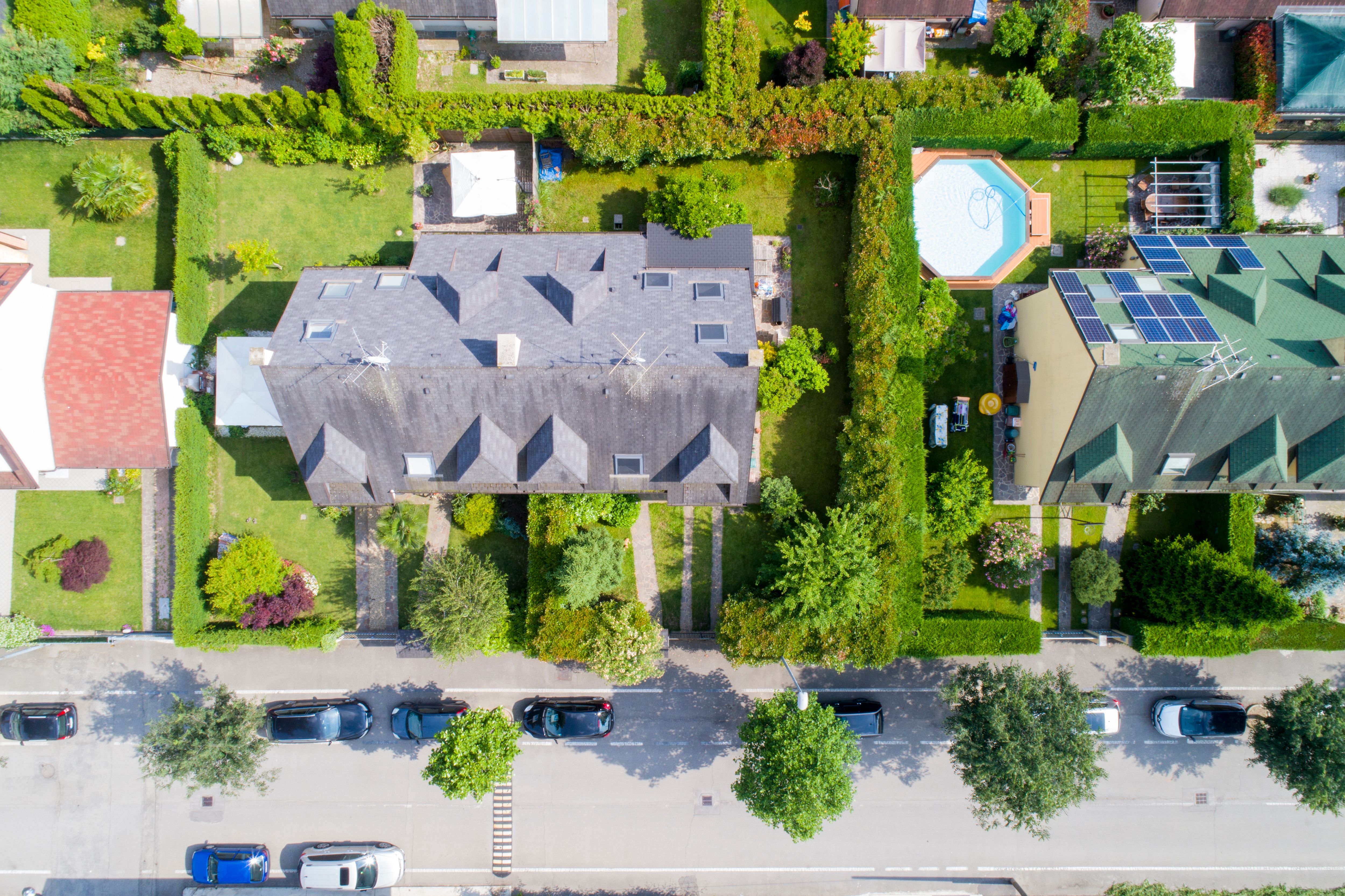 immobilien drohnenaufnahme