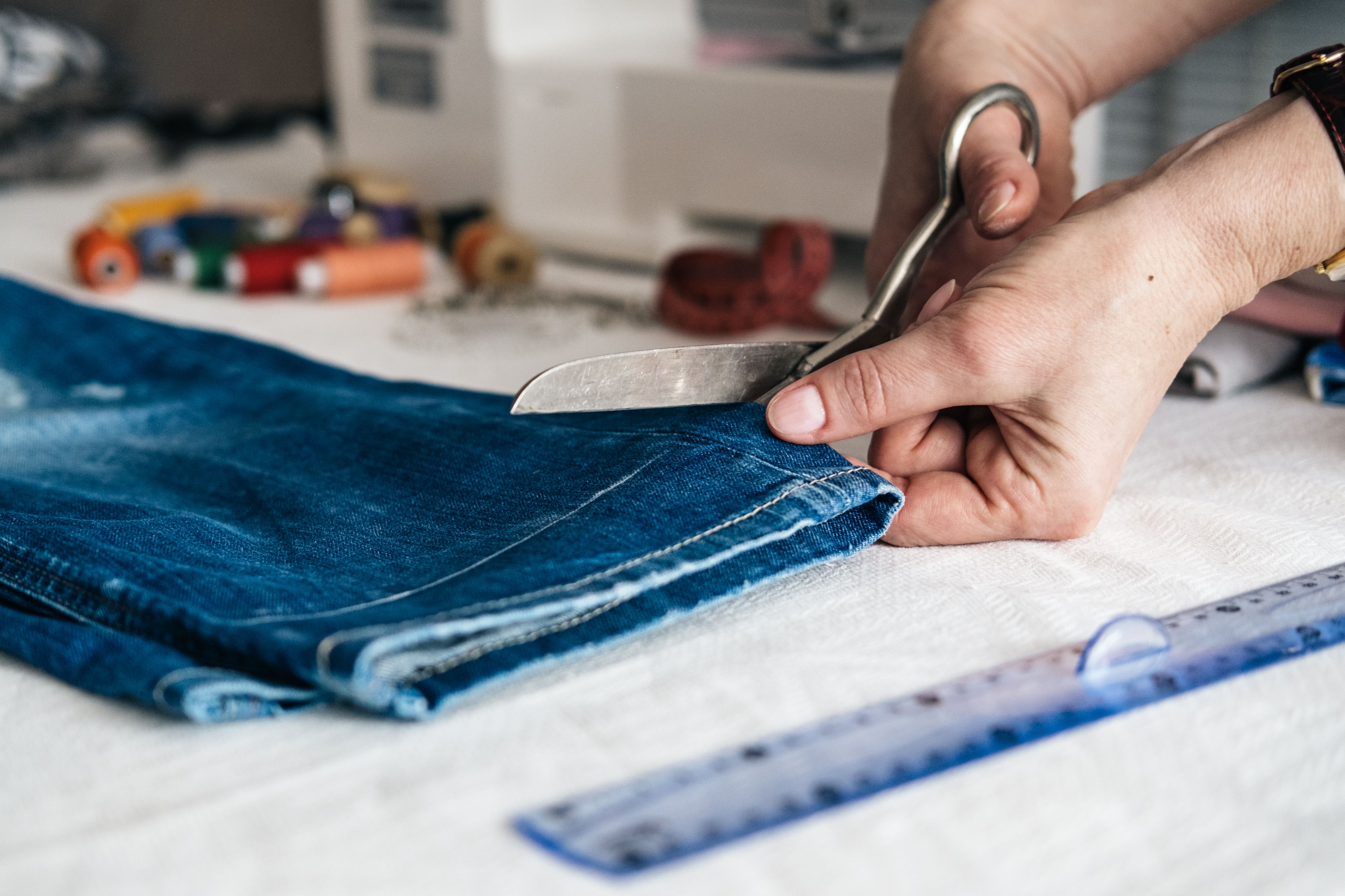 hemming pants