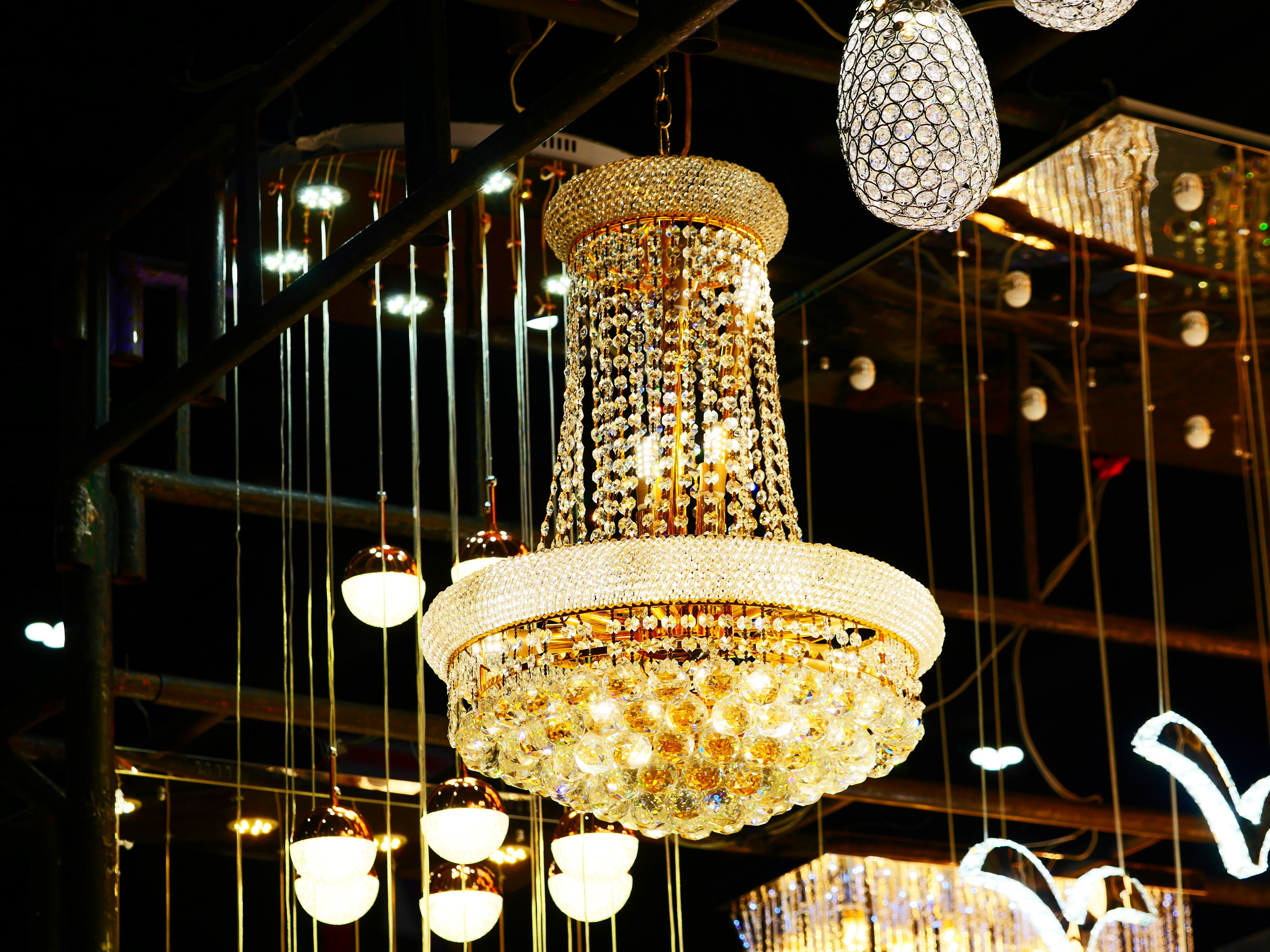 french crystal lamp