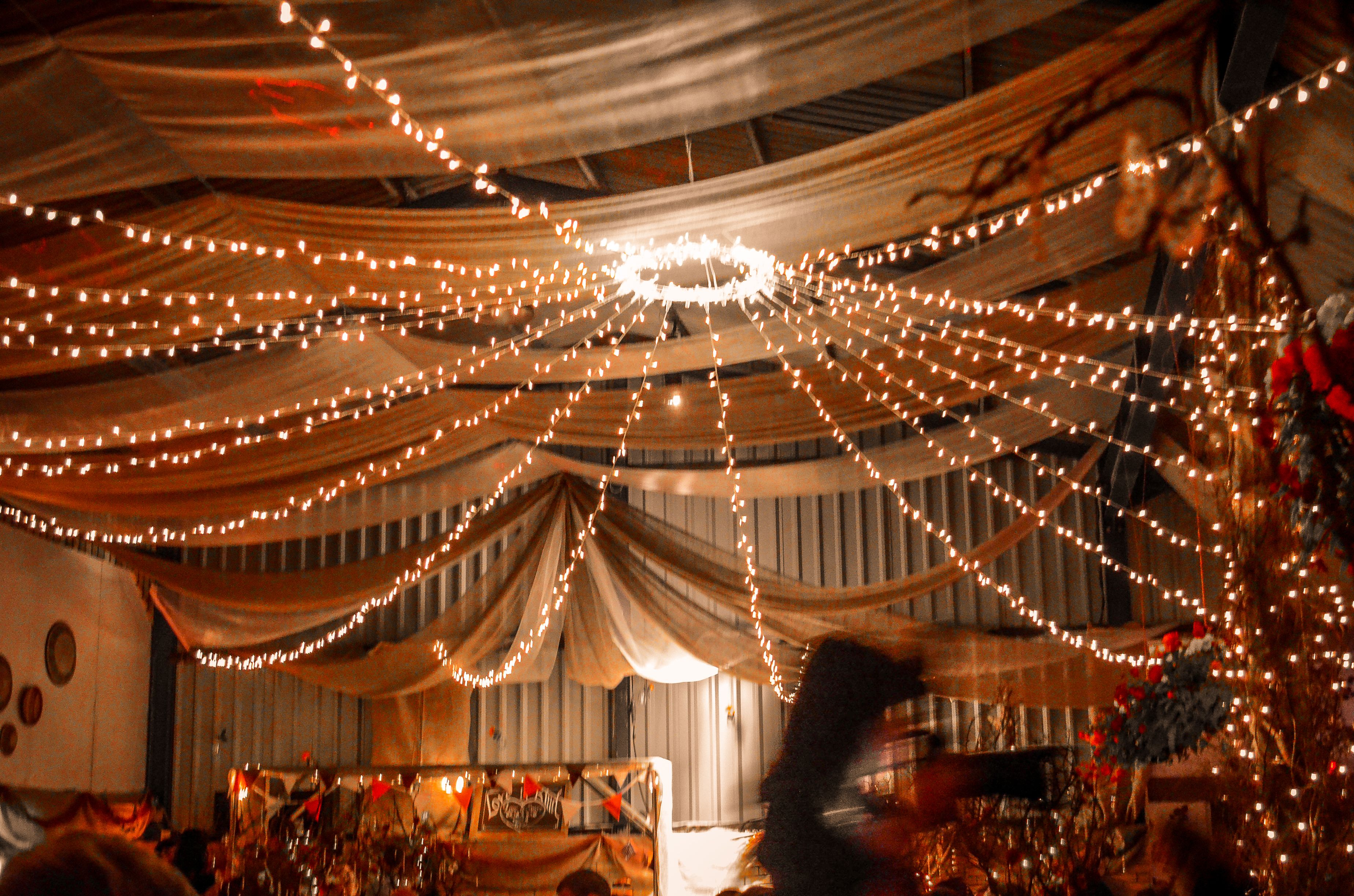 fairy lights wedding