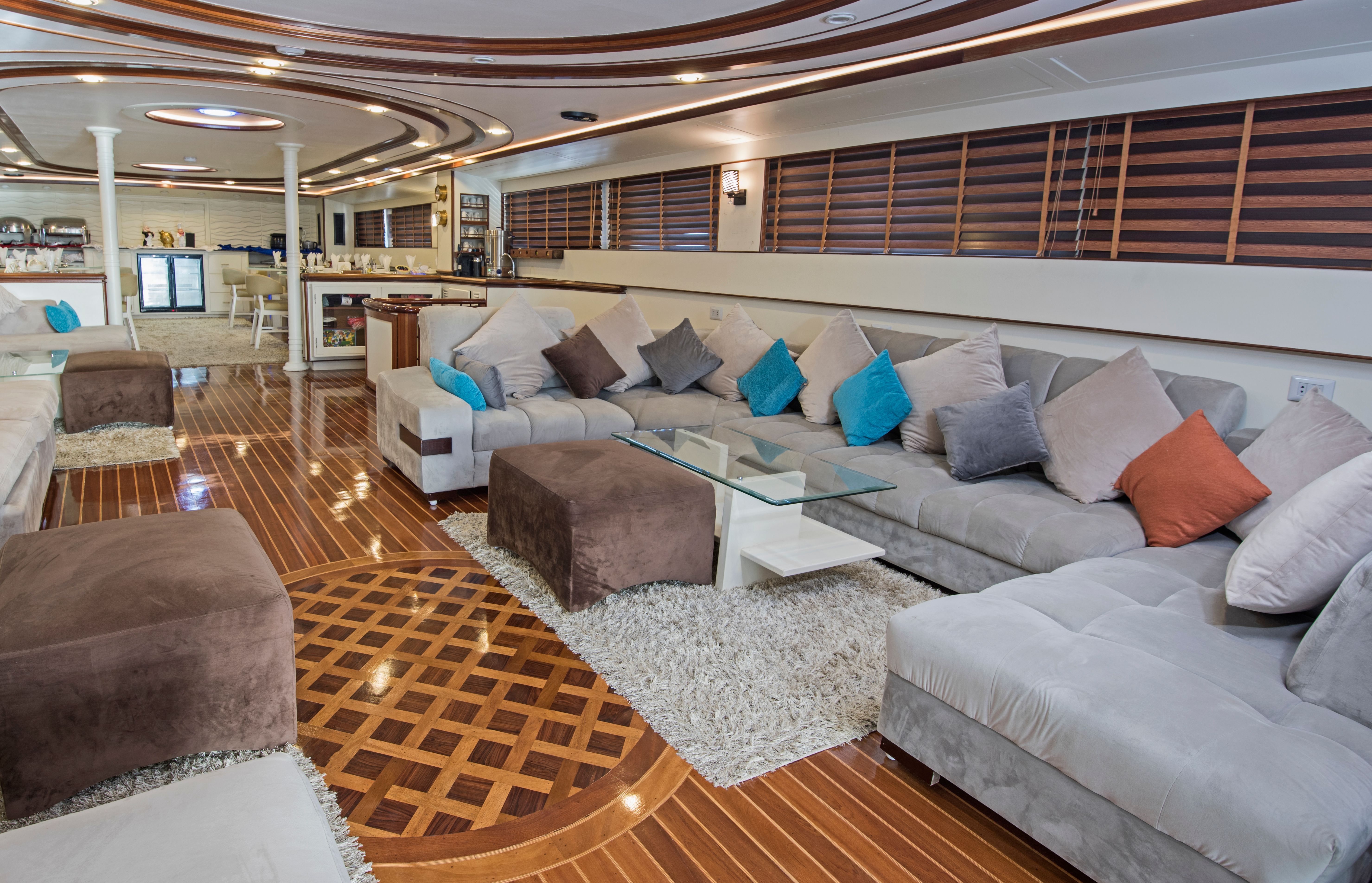luxury yacht interior