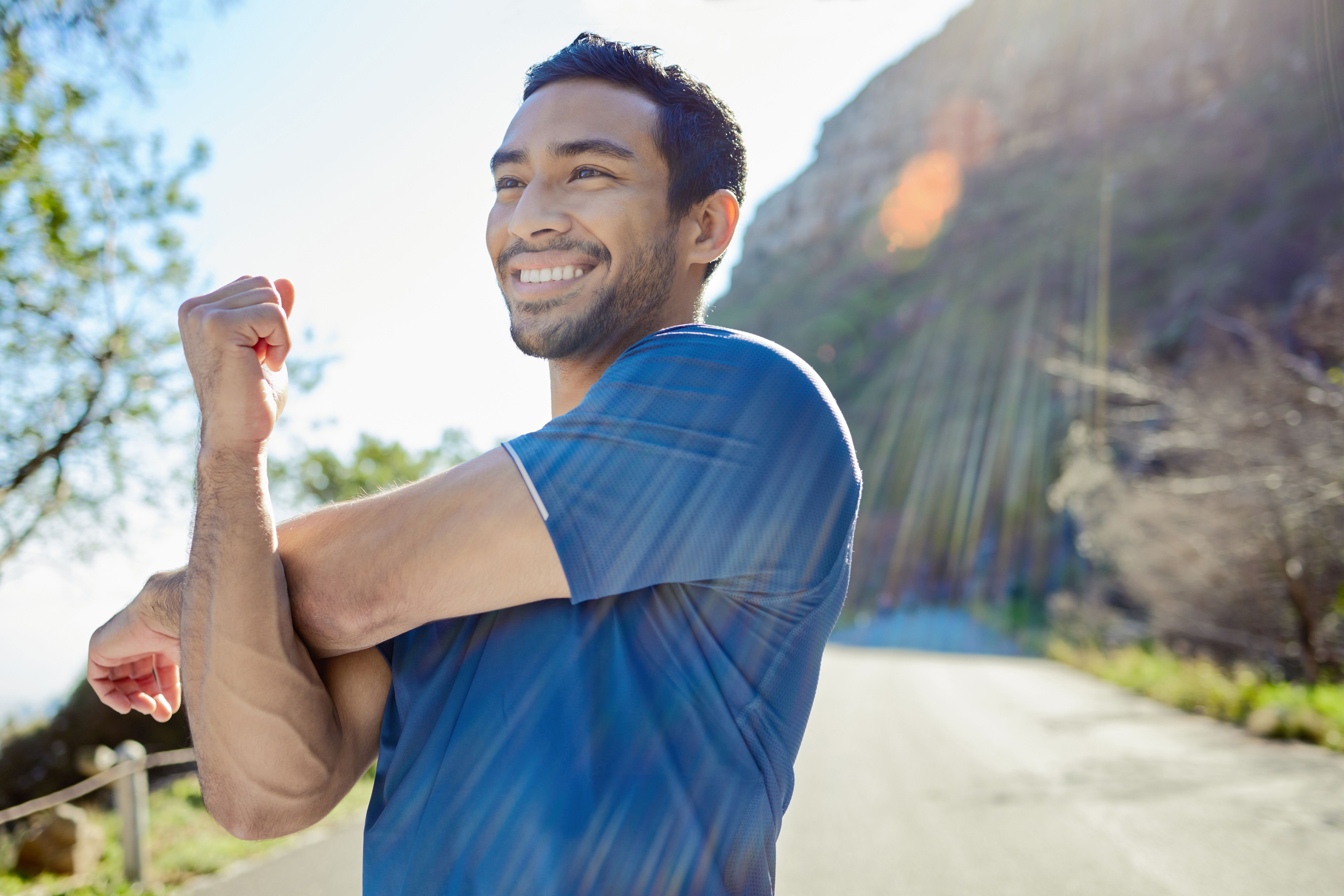 man exercising