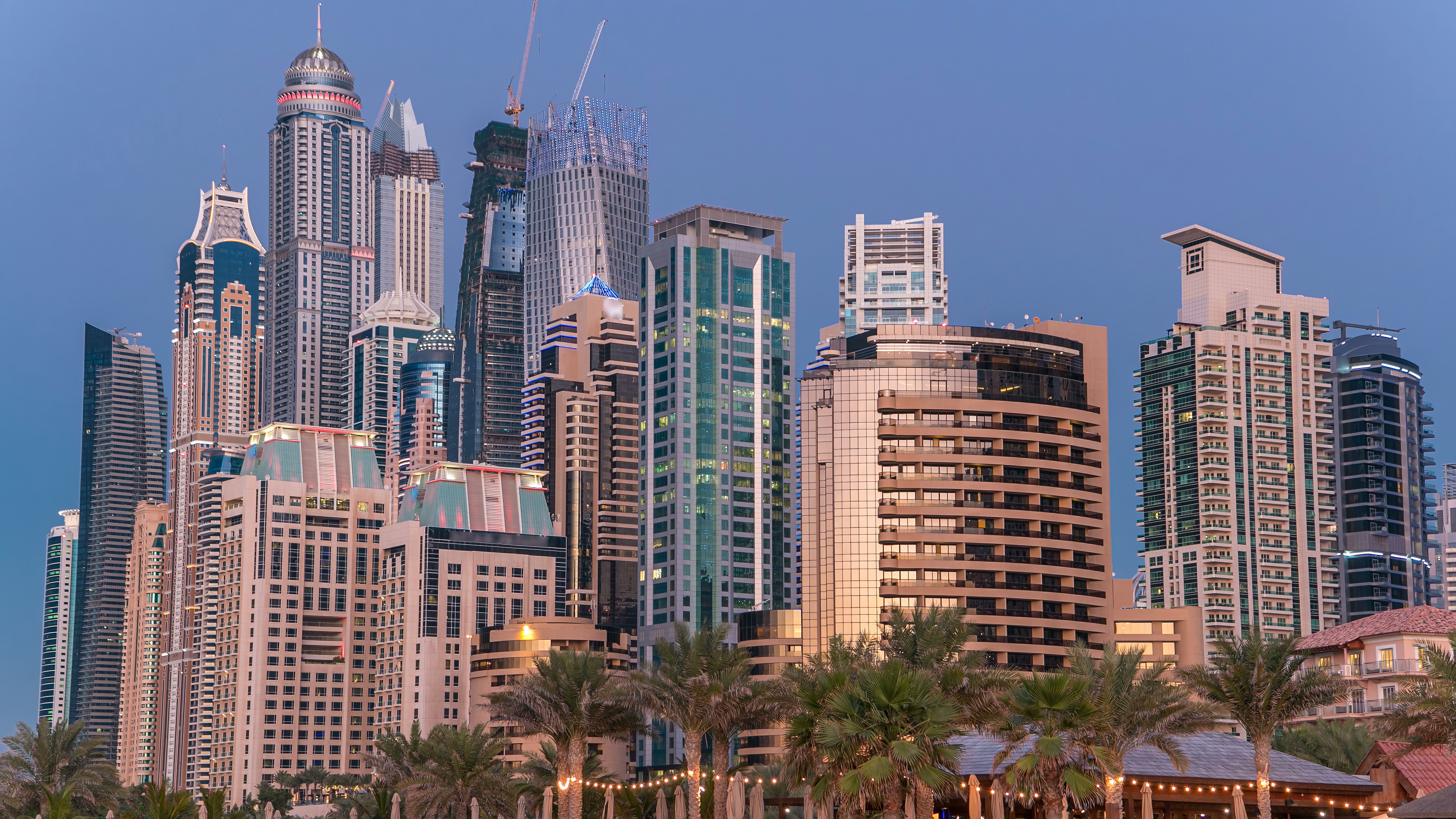 modern dubai skyline