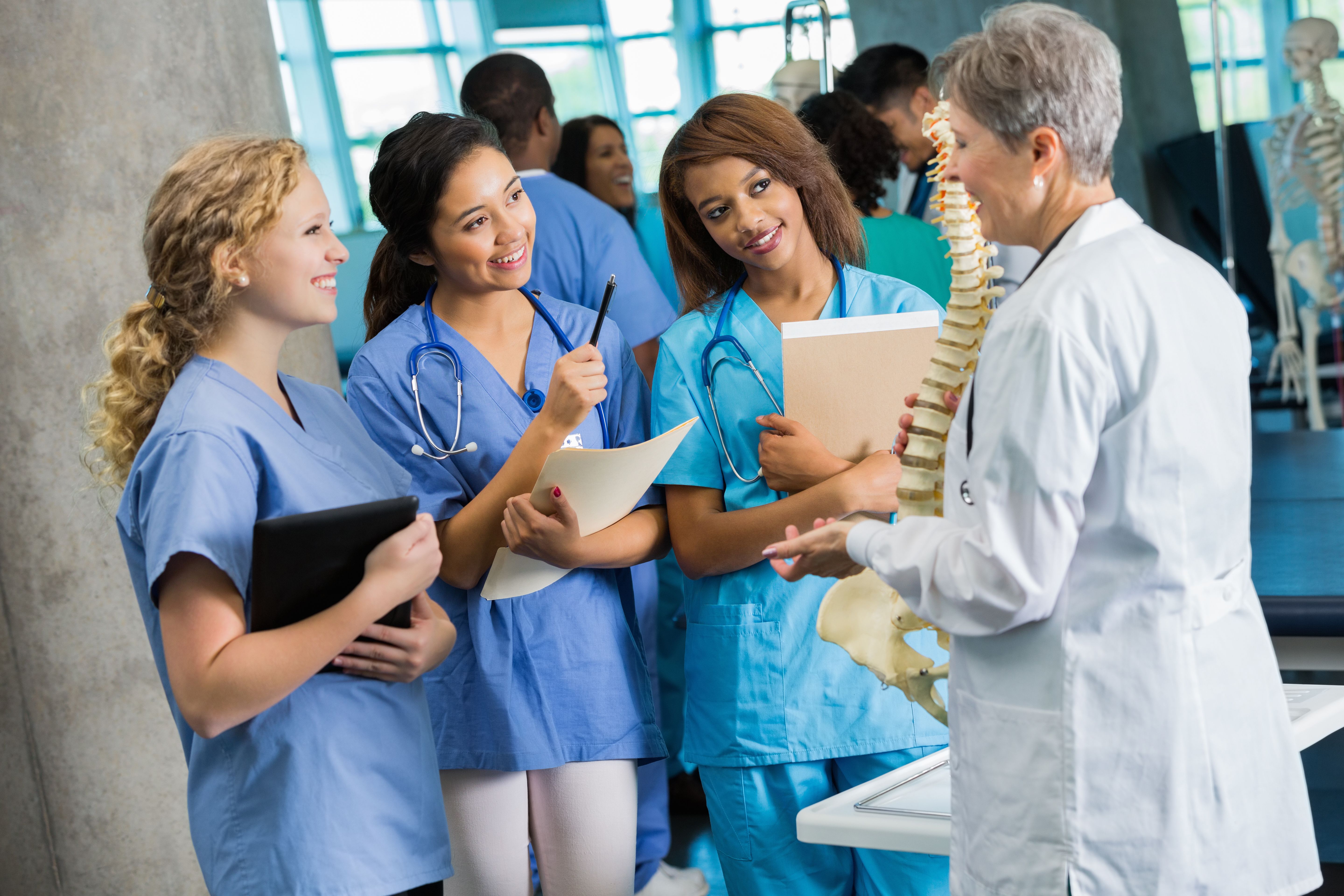 nurses in classroom