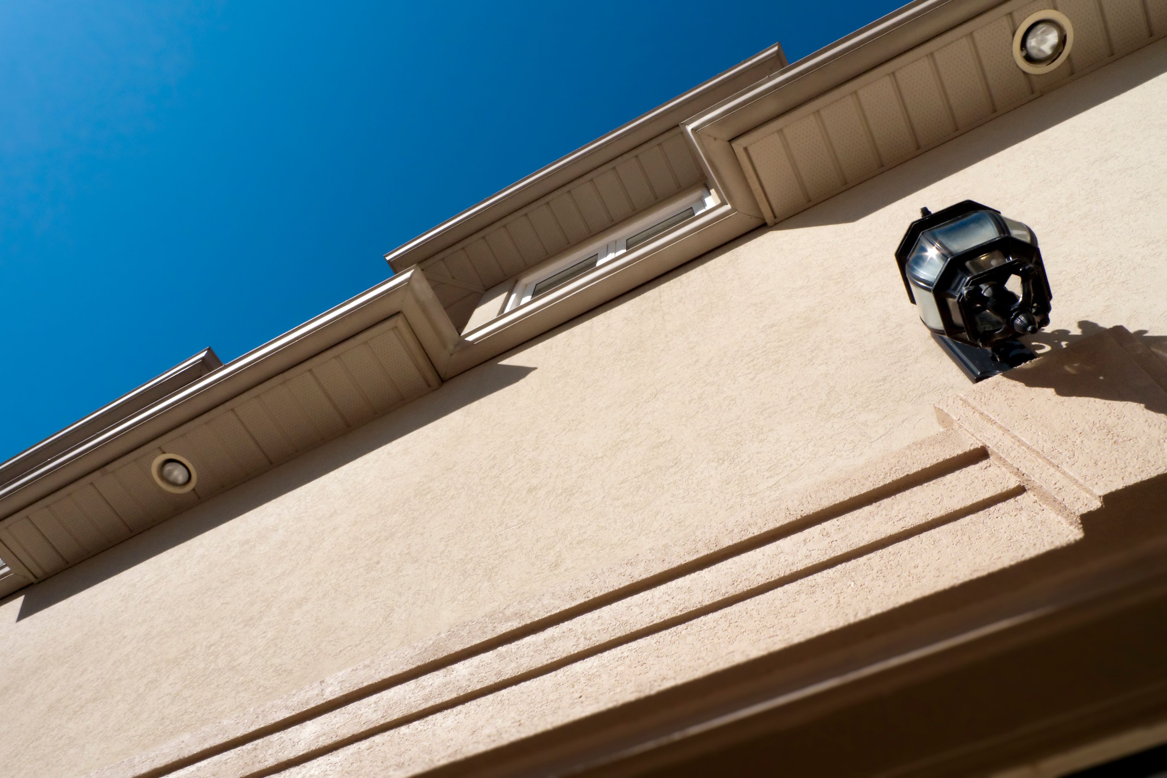 spotlights home exterior