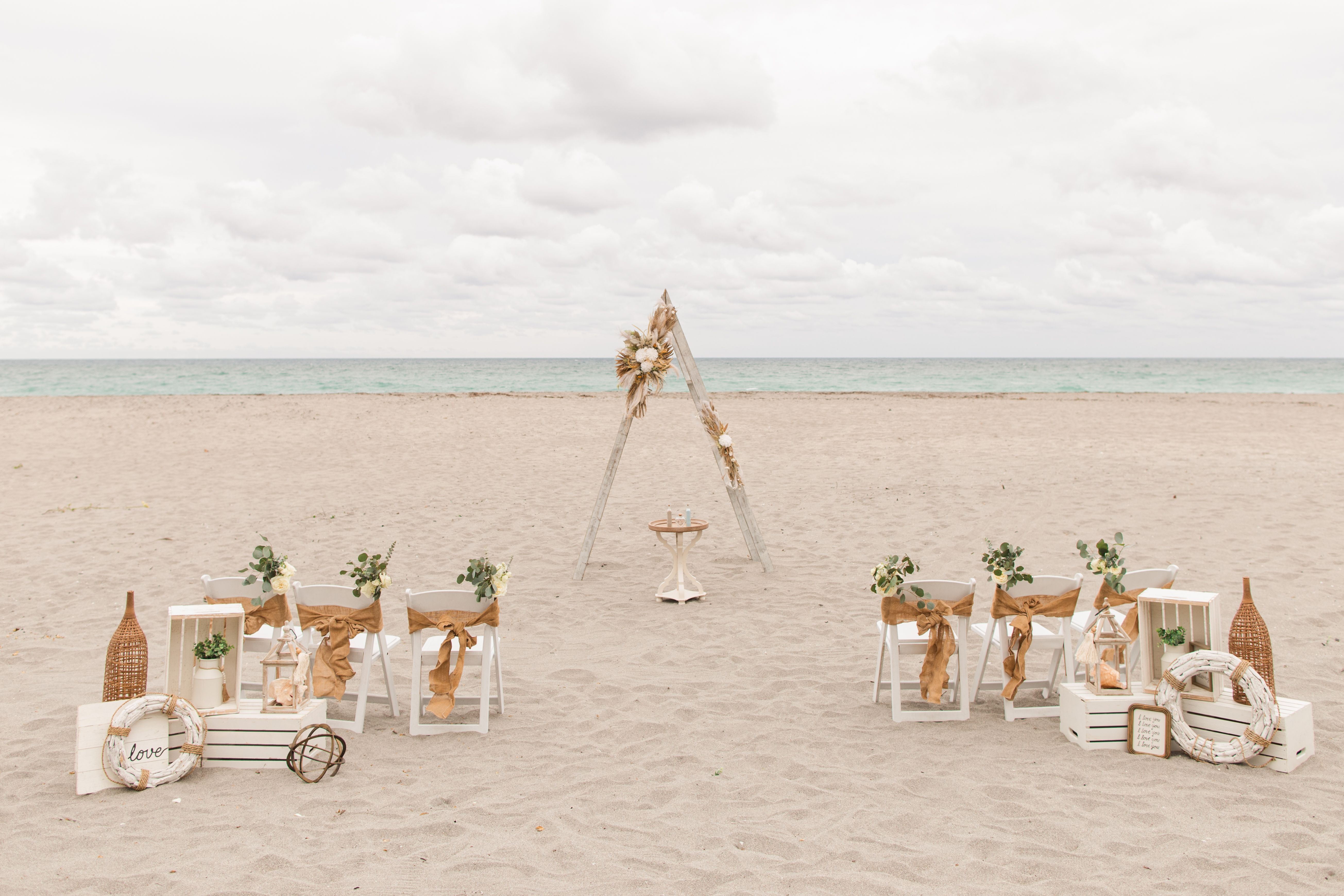 tropical beach wedding