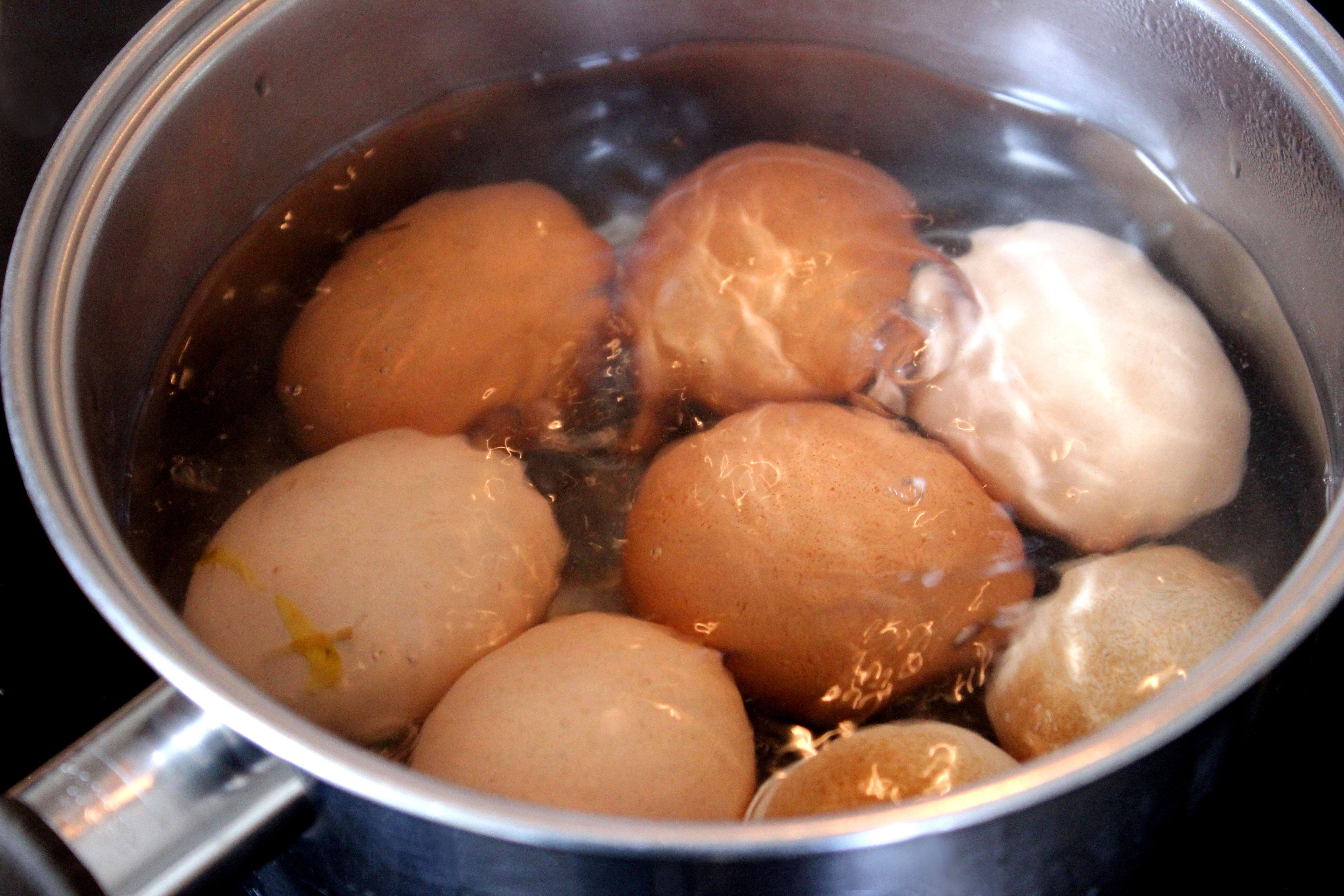 boiling eggs