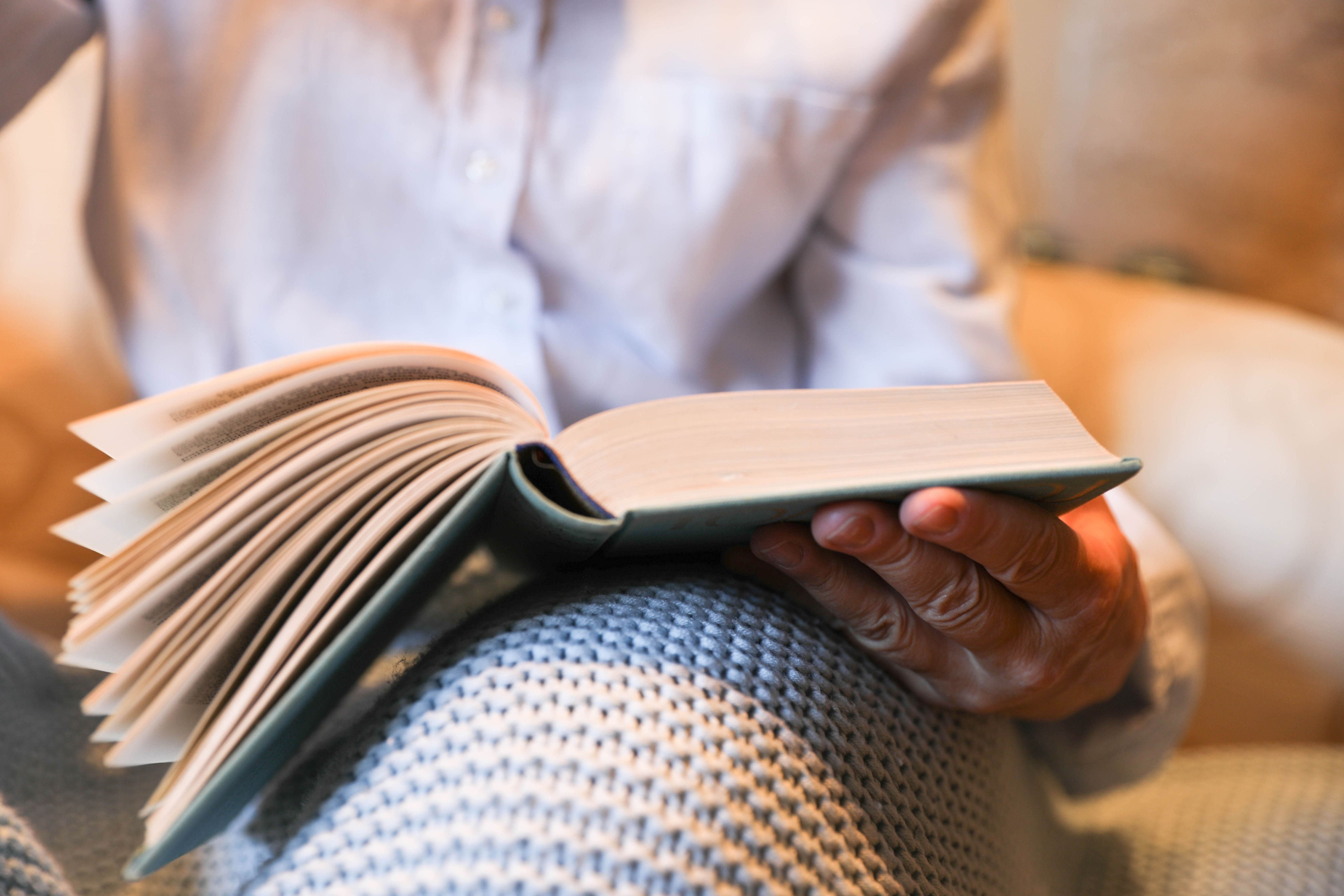 elderly woman blanket